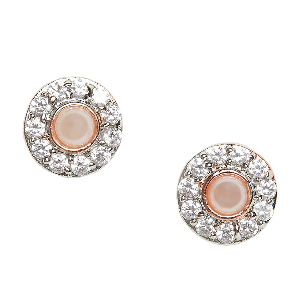 Gorgeous Rose Gold Pearly Whites Earrings - Image 2