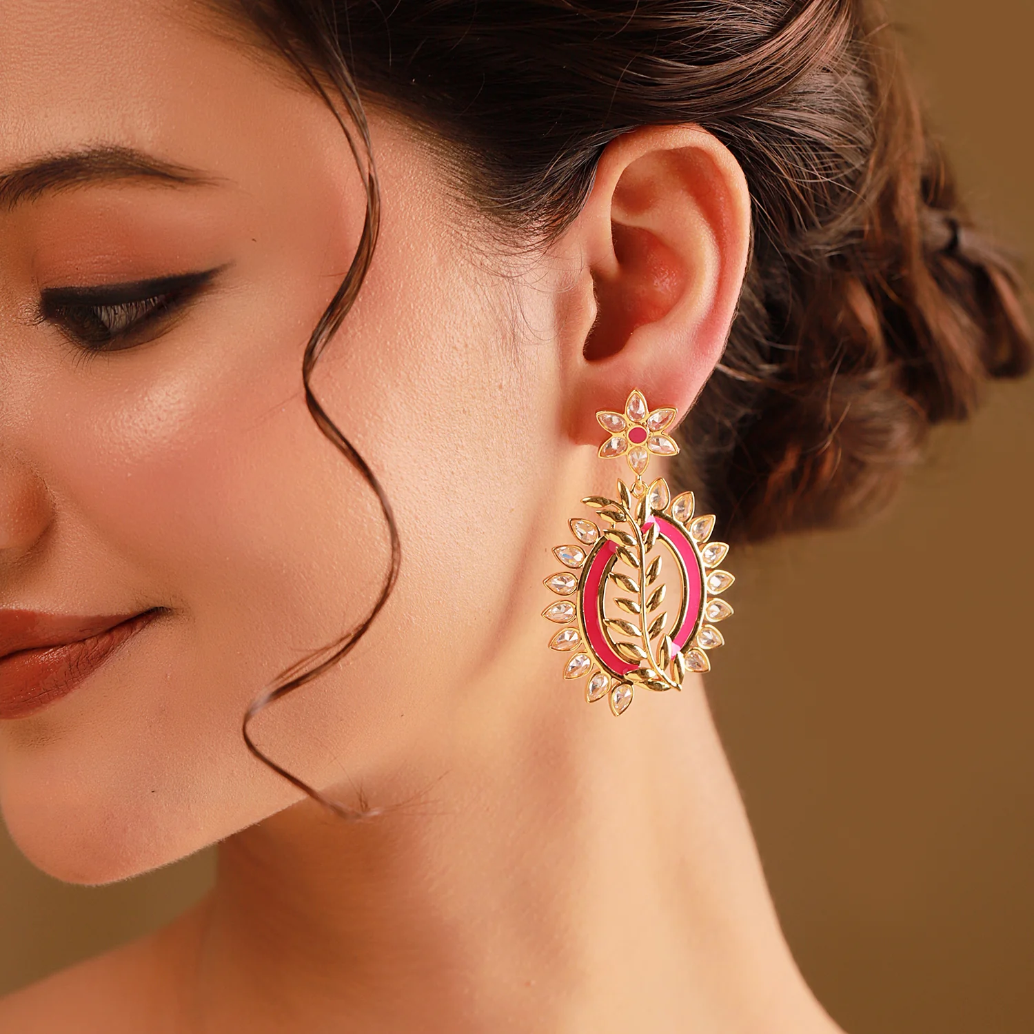 Gota Patti Guldaasta Earrings