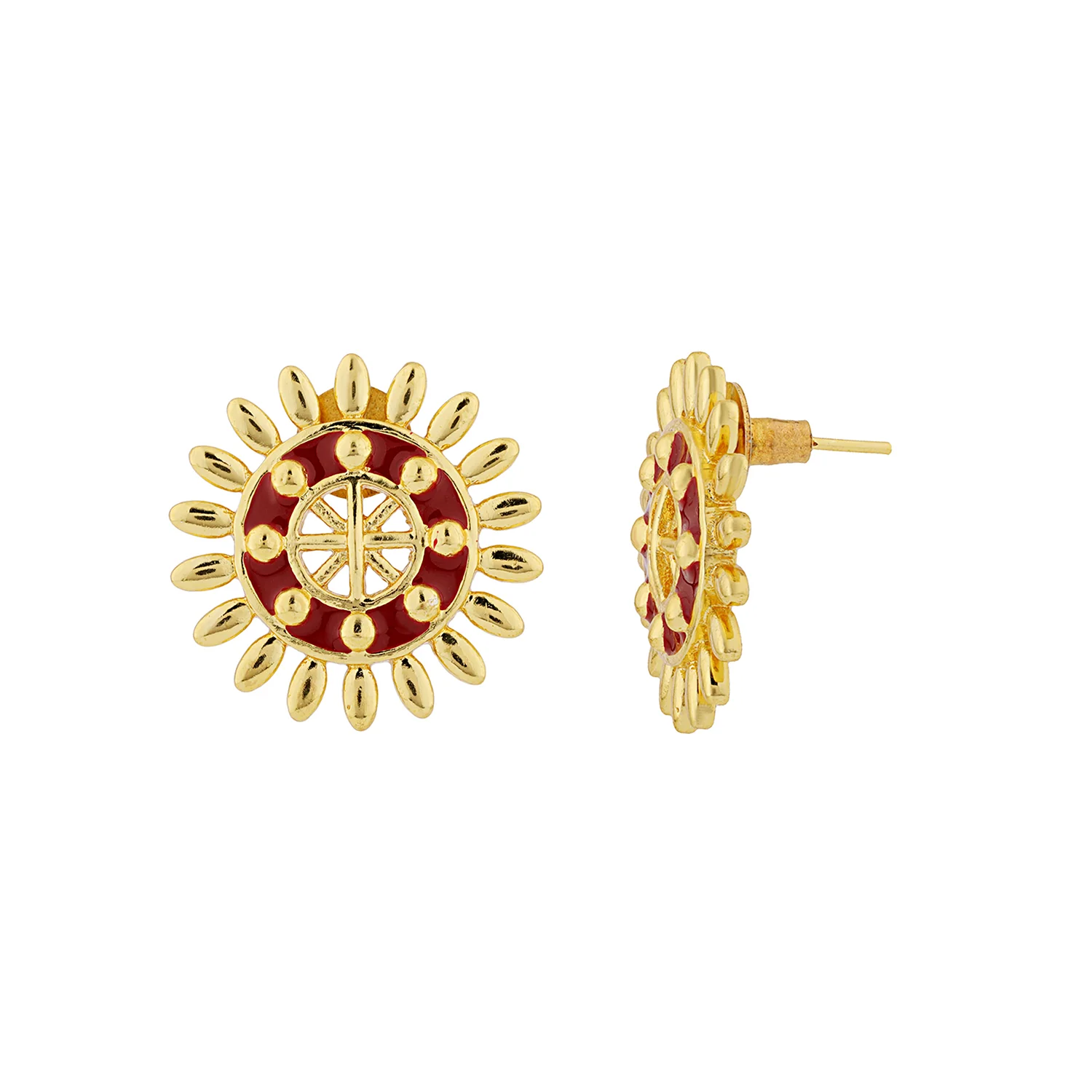 Gota Patti Surya Moti Haar Necklace Set - Image 5