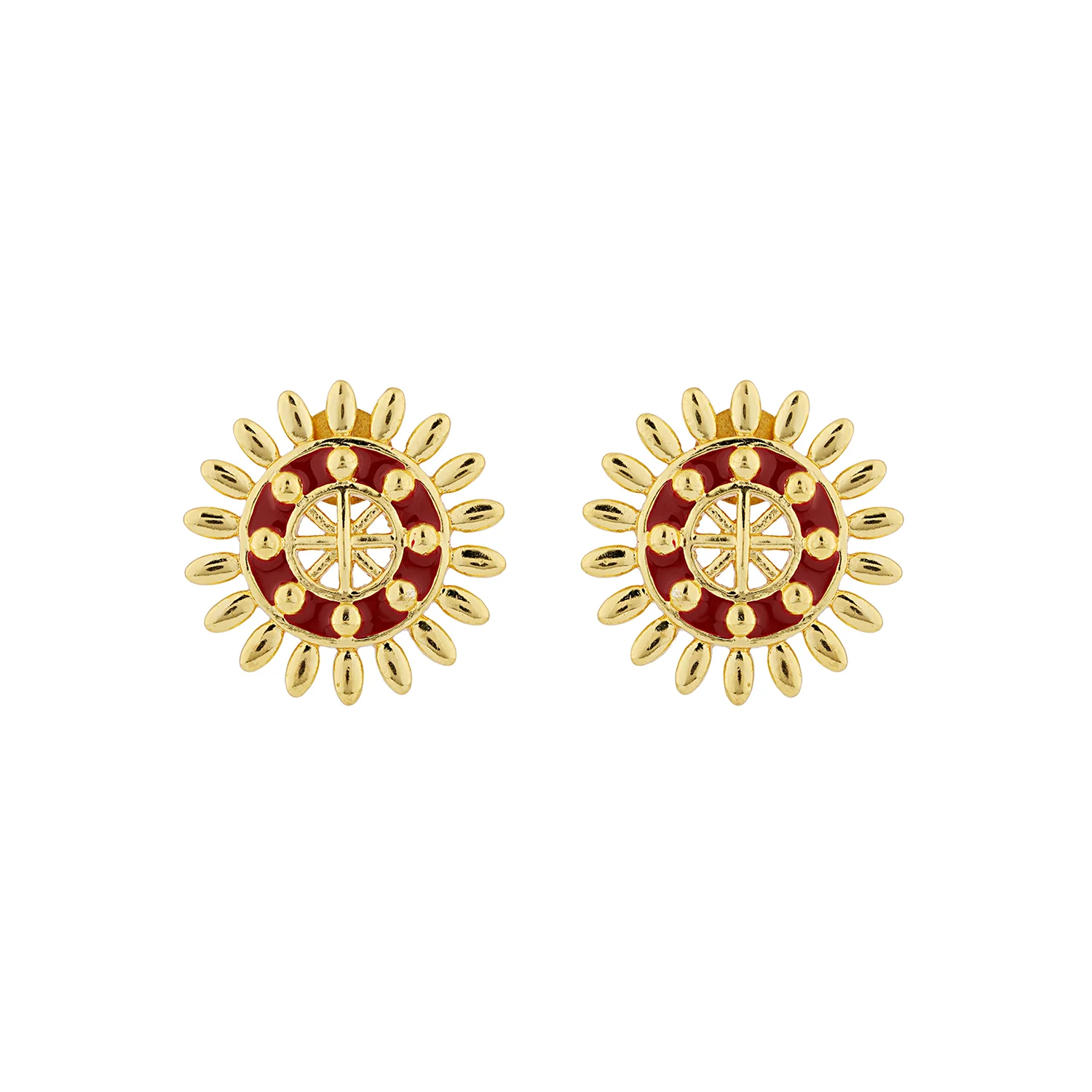 Gota Patti Surya Moti Haar Necklace Set - Image 6