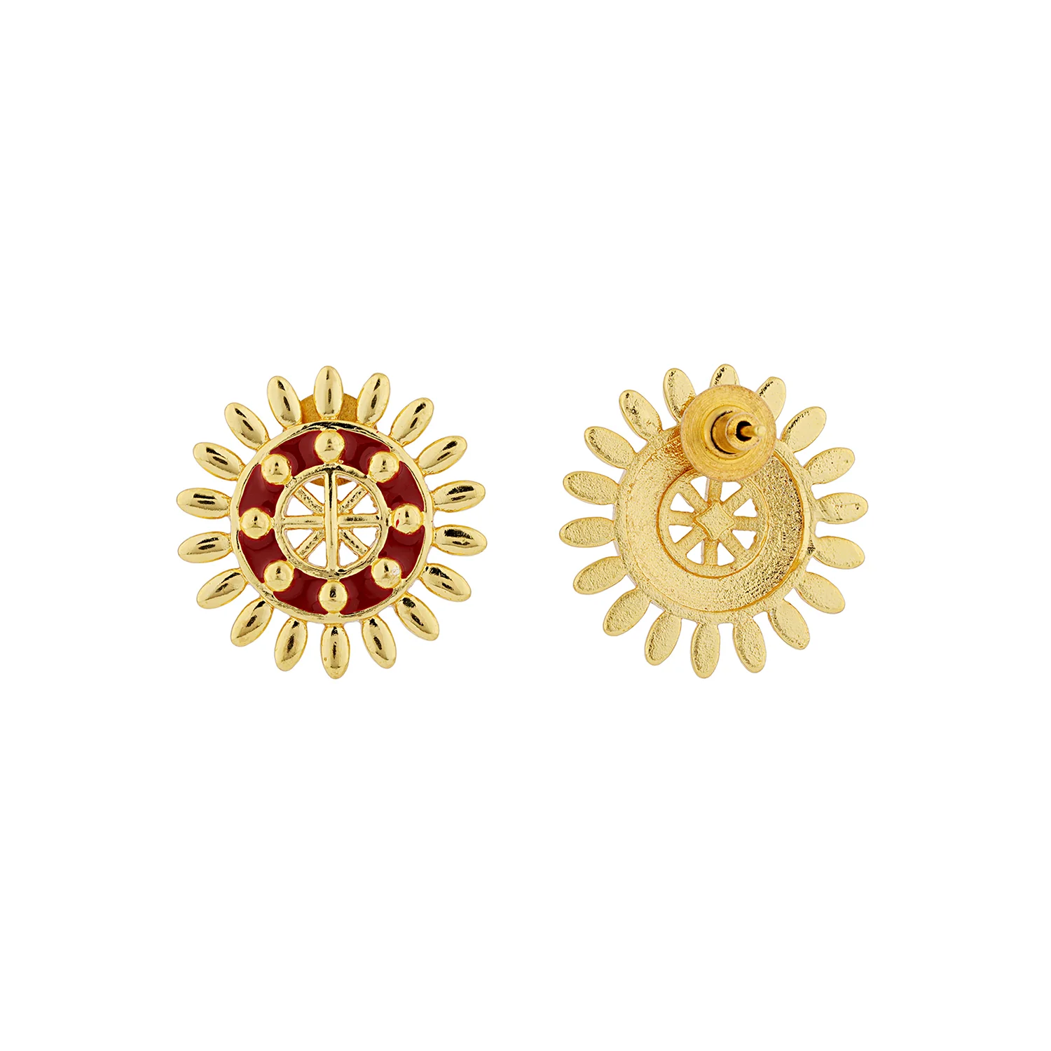 Gota Patti Surya Moti Haar Necklace Set - Image 7