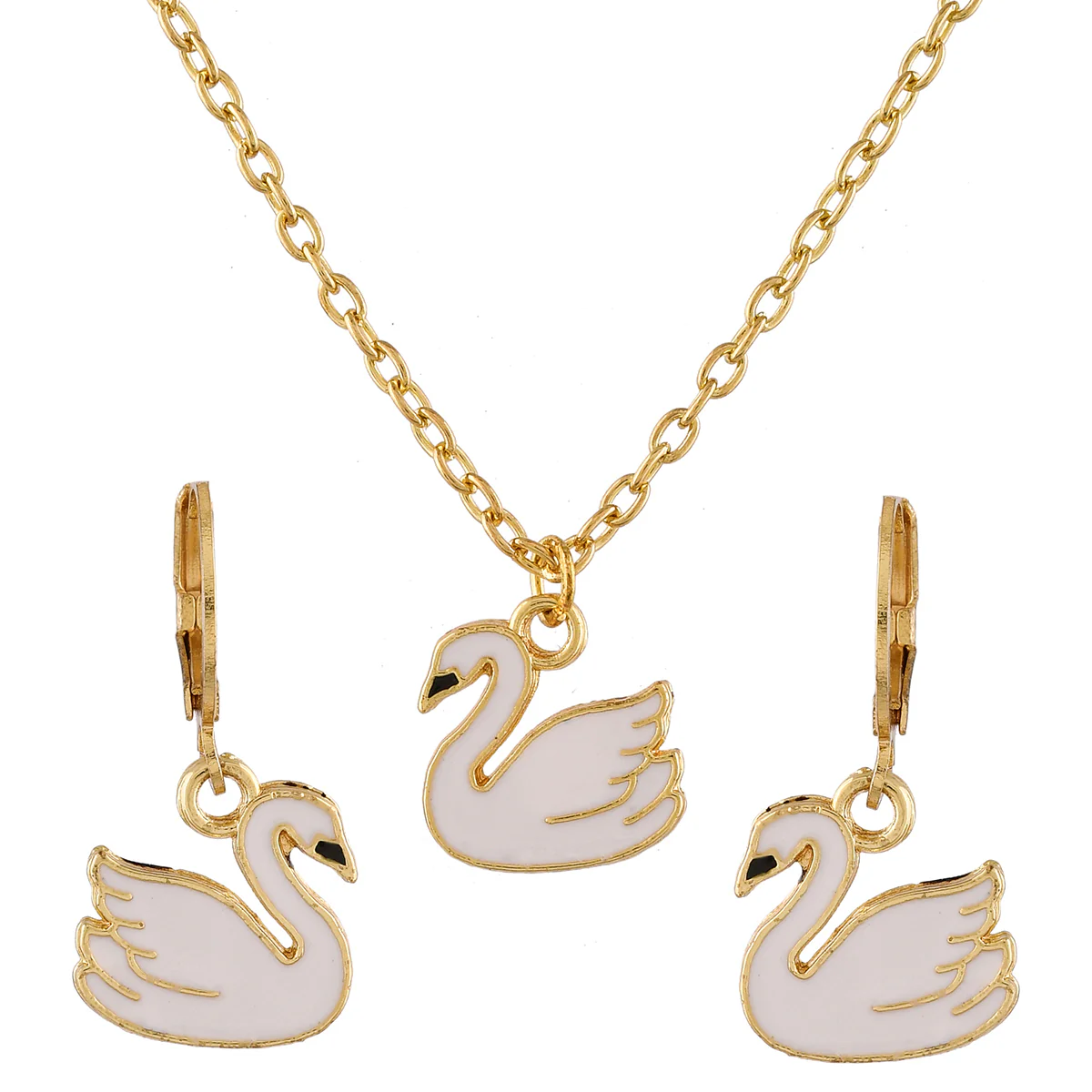 Graceful Swan Princess Pendant Se - Image 5