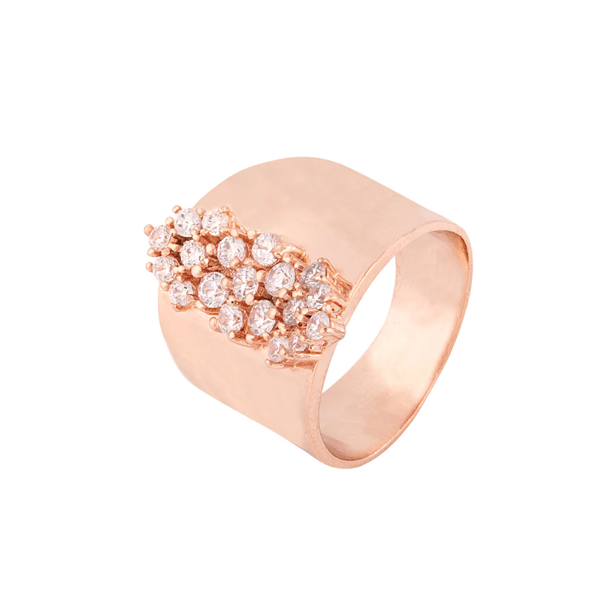 Grapevine Design American Diamond Gems Adorned Ring - Image 3