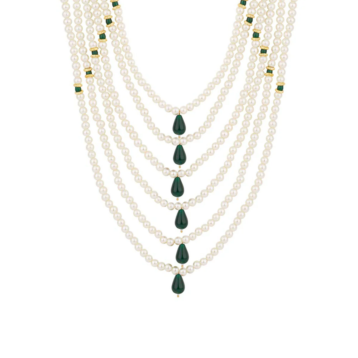 Groom Jewellery Layered Beaded Necklace - Image 3