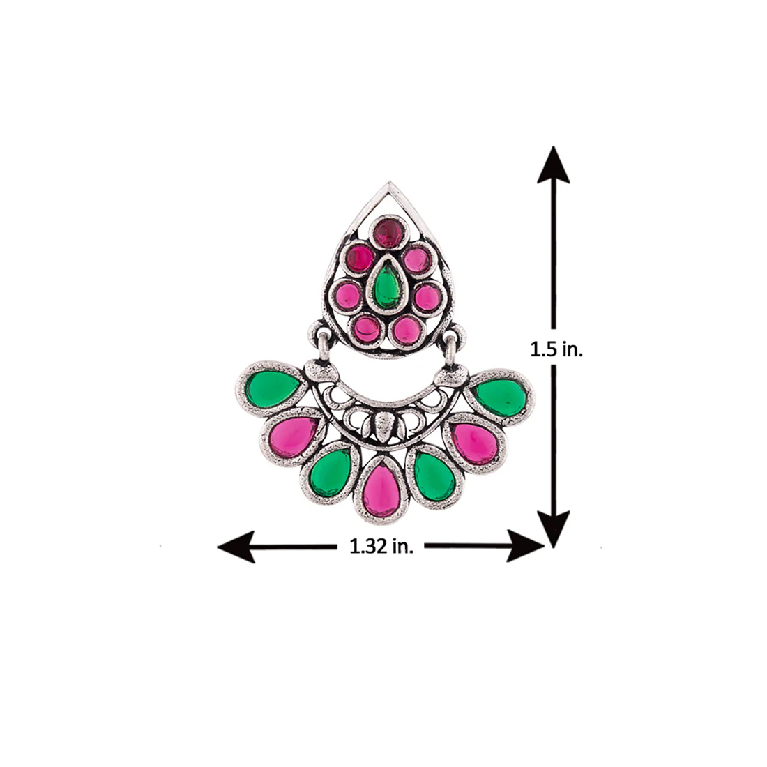 Gulistan Floral Motifs Earrings - Image 5