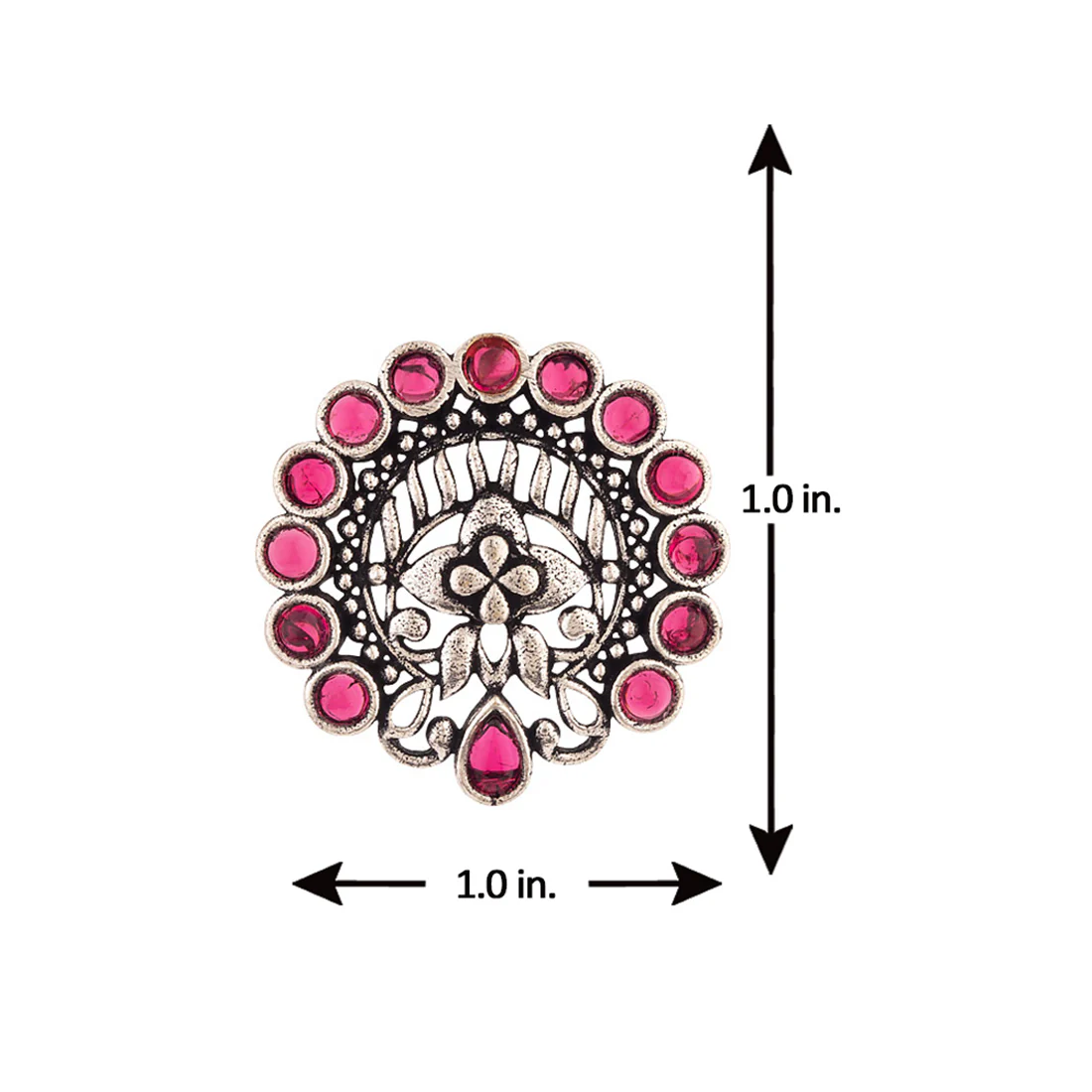 Gulistan Floral Motifs Stud Earrings - Image 5