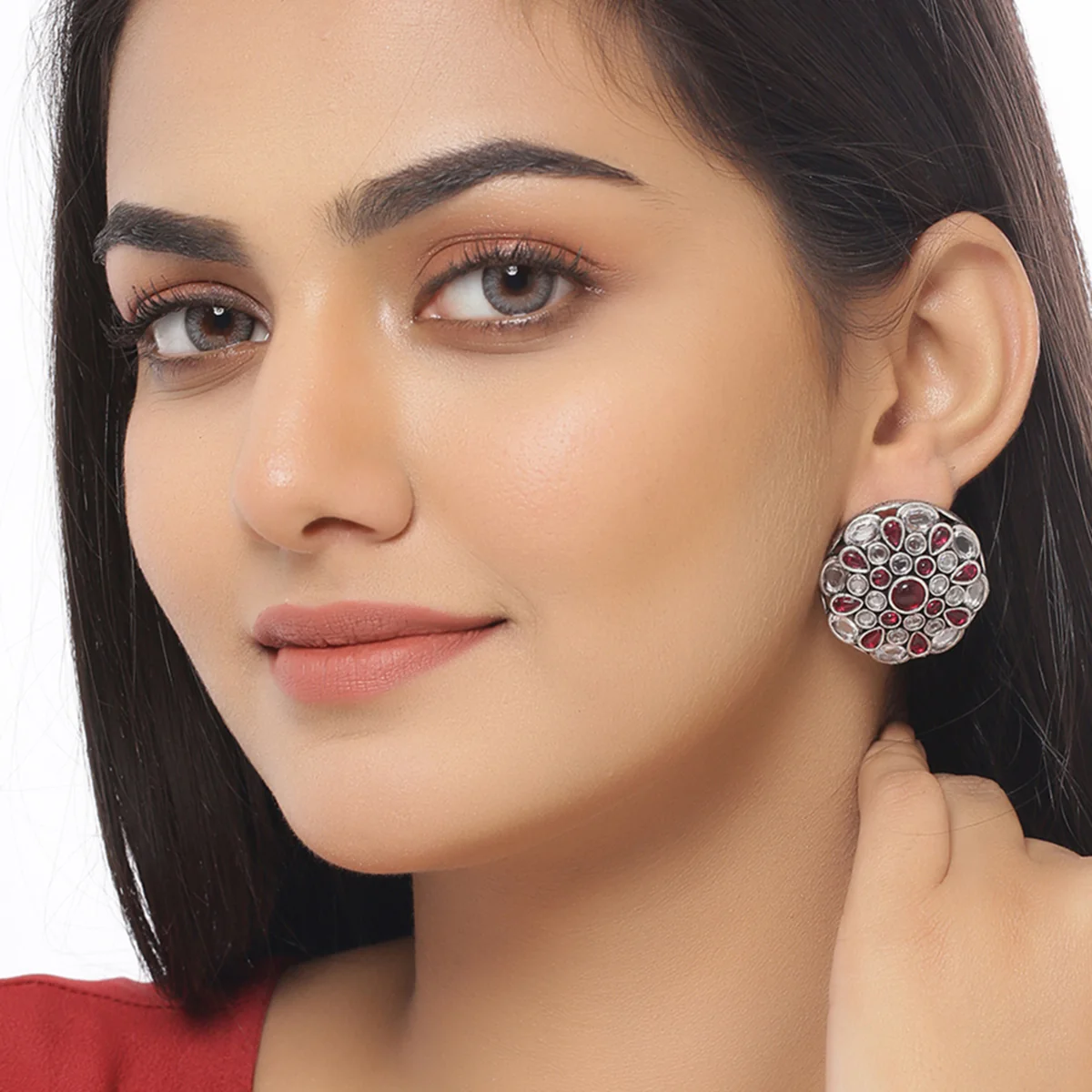 Gulistan Floral Stud Earrings - Image 2