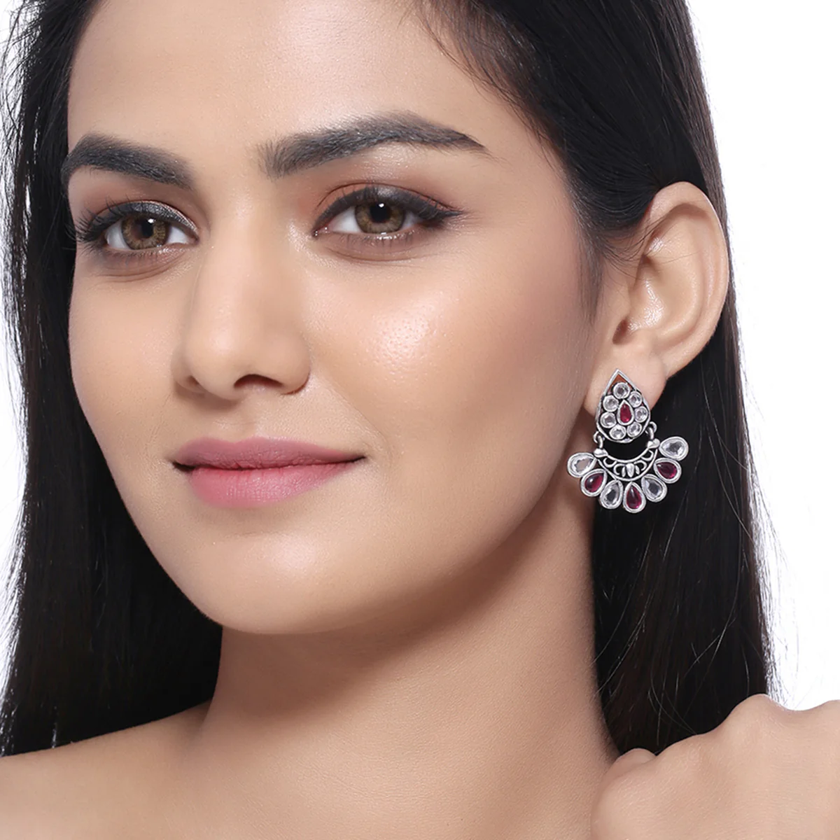 Gulistan Petals Motifs Earrings - Image 2