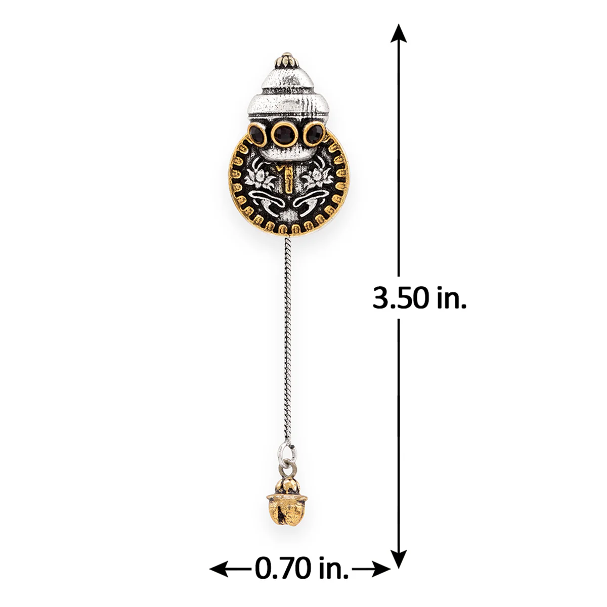 Gullak Coin Chain Dangler Earrings - Image 5