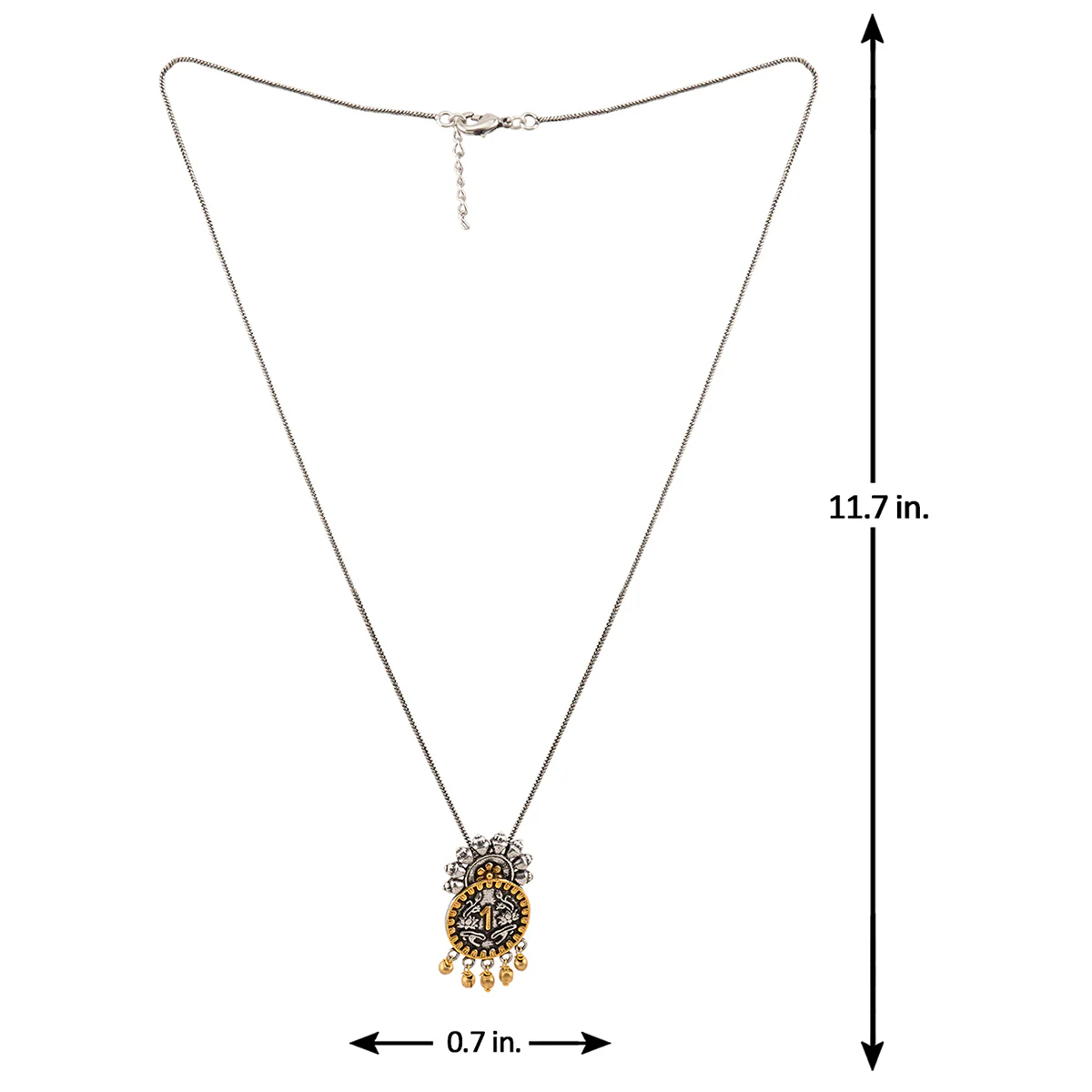 Gullak Coin Drop Statement Necklace - Image 5
