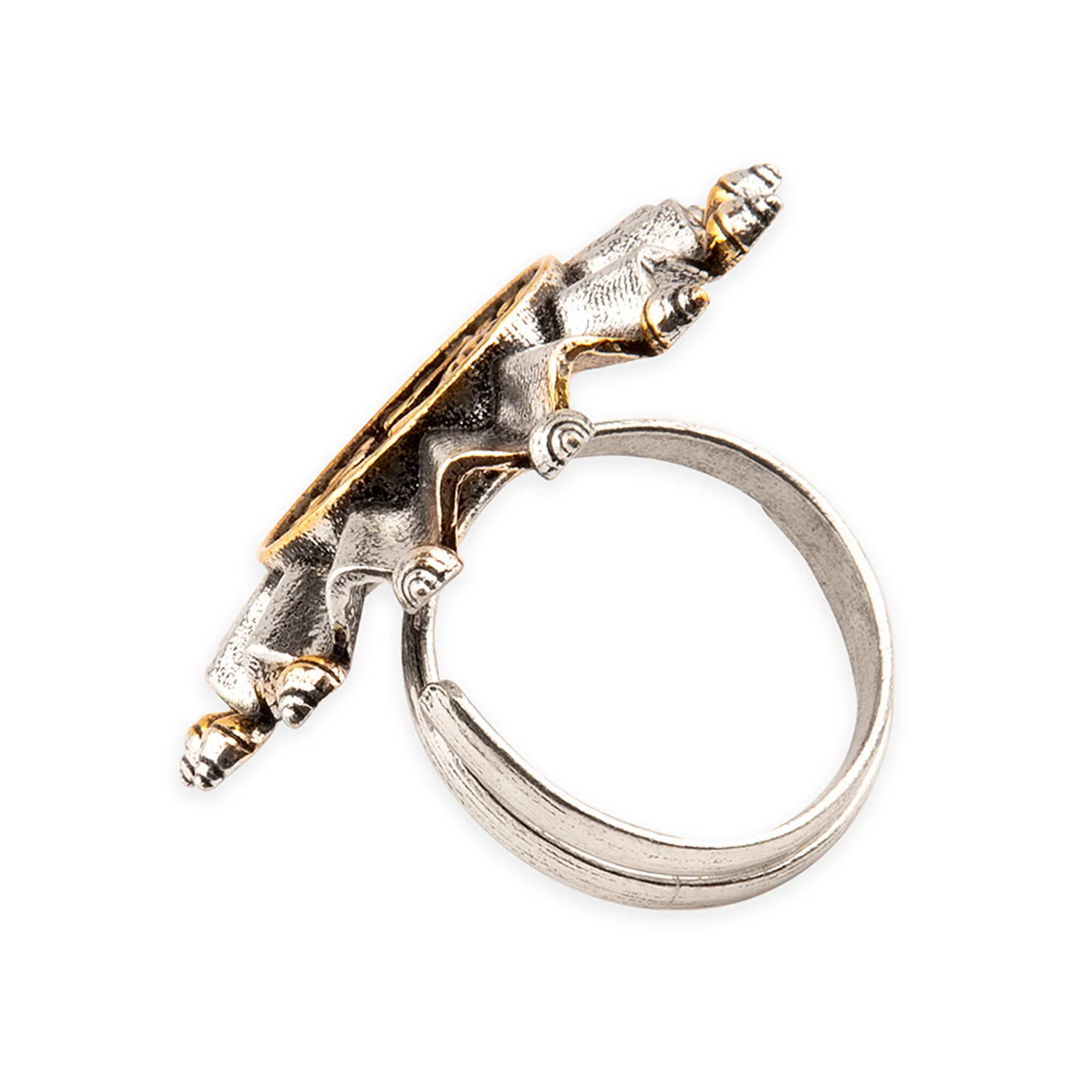 Gullak Crystal Stones Studded Statement Ring - Image 6