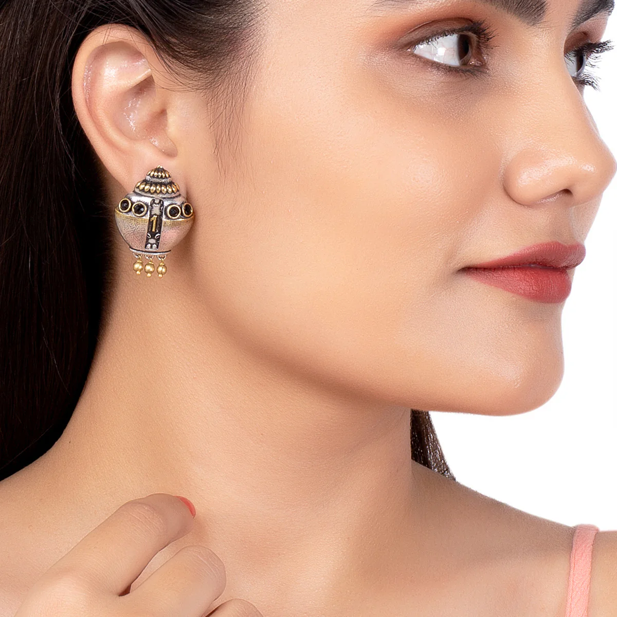 Gullak Ghungroo Drop Earrings - Image 2
