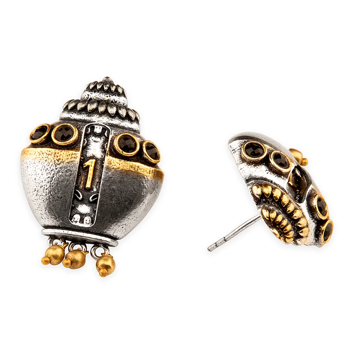 Gullak Ghungroo Drop Earrings - Image 4