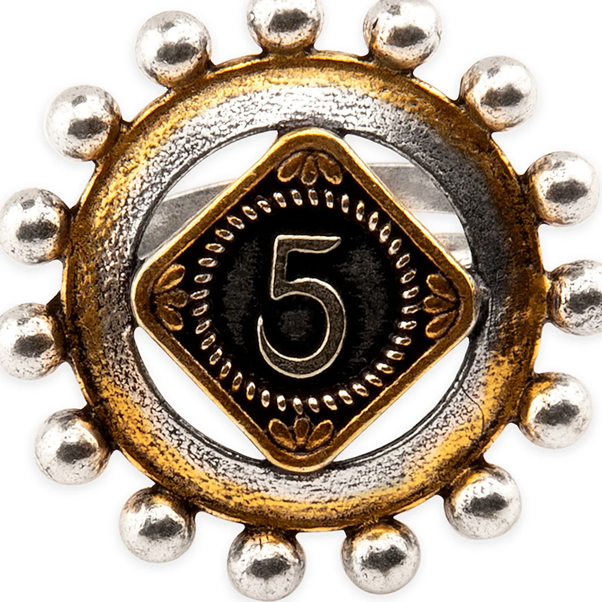 Gullak Numeric Print Statement Ring - Image 4