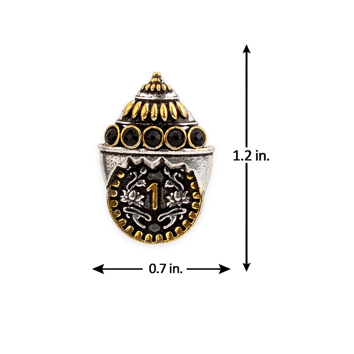 Gullak Unique Style Dual Tone Earrings - Image 5