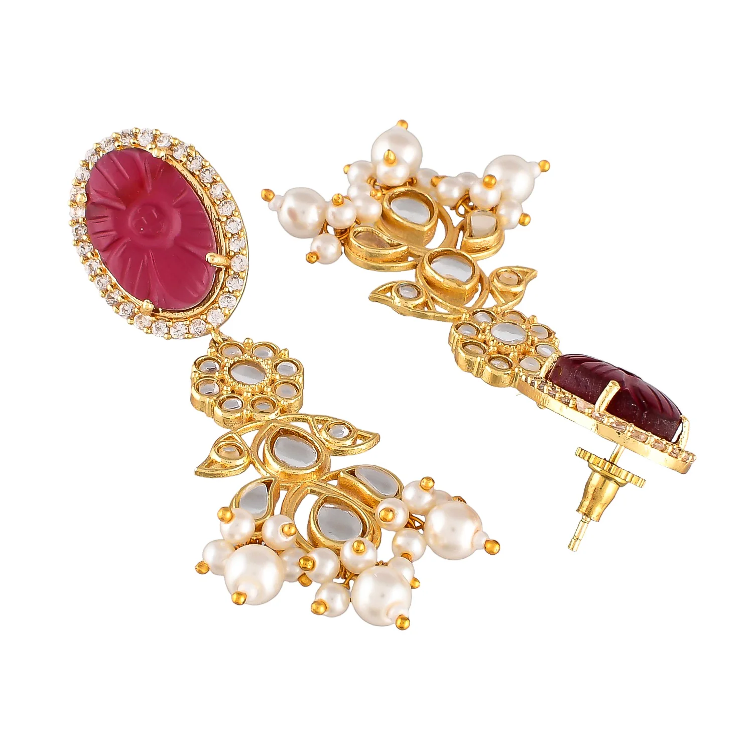 Heer Gulnoor Statement Choker Necklace Set - Image 7