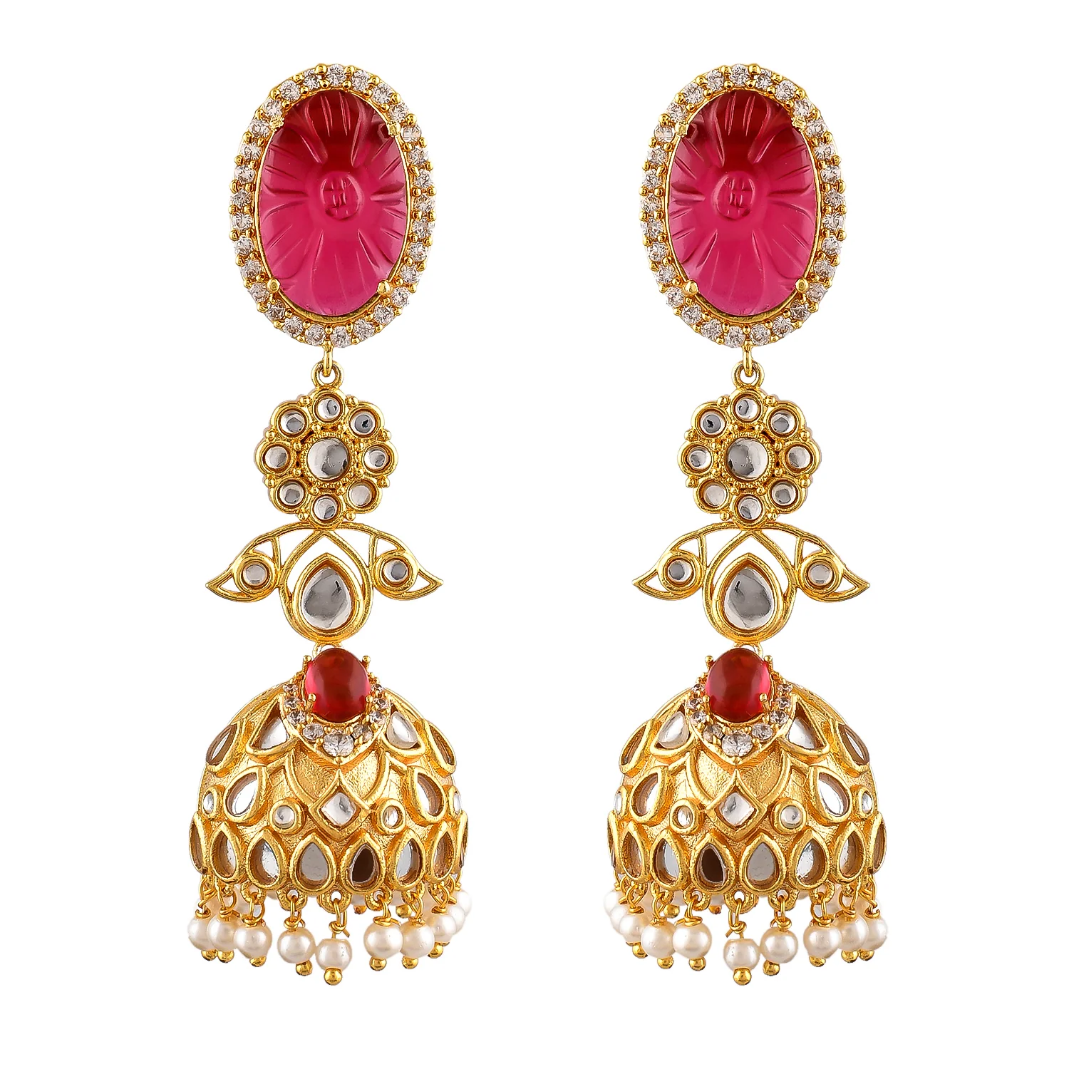 Heer Gulnoor Statement Jhumka - Image 4