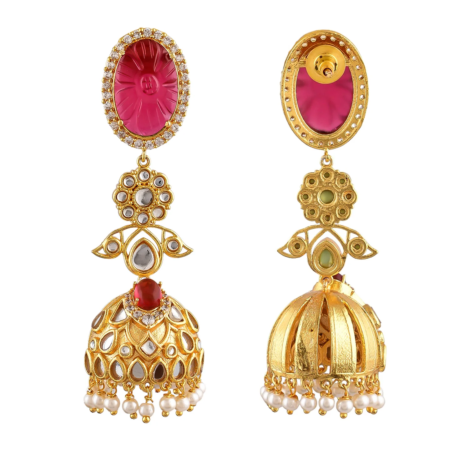Heer Gulnoor Statement Jhumka - Image 5