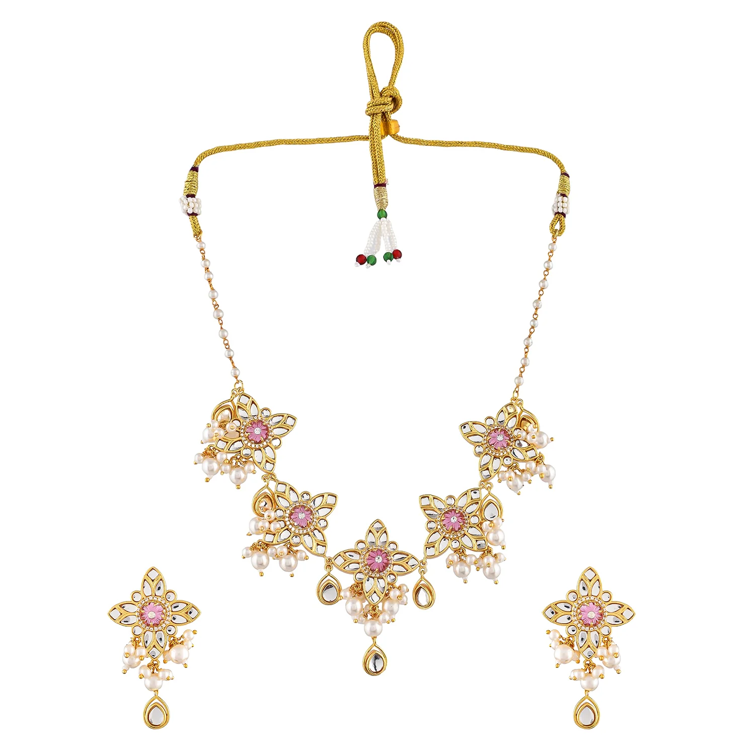 Heer Gulsheen Choker Necklace Set - Image 4