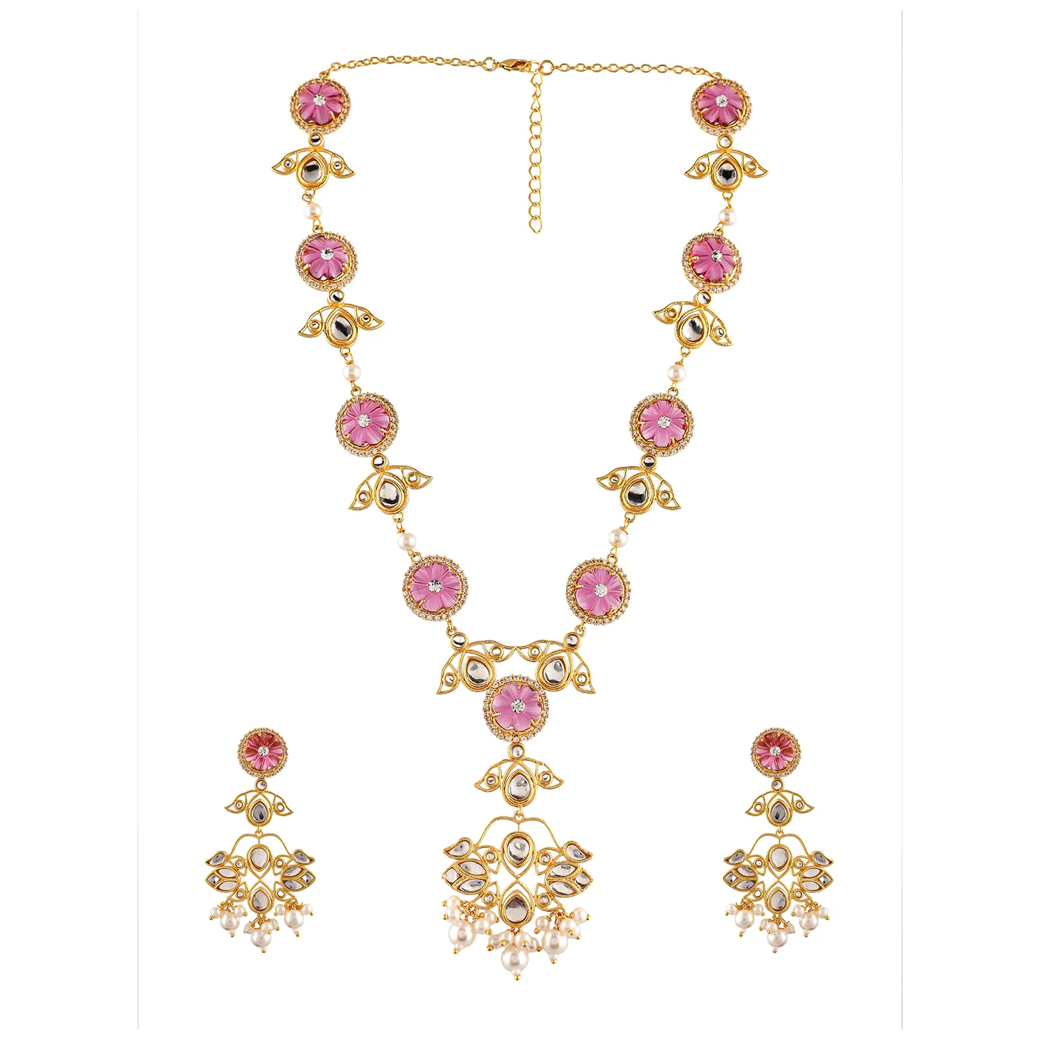 Heer Gulsheen Long Pendant Necklace Set - Image 4