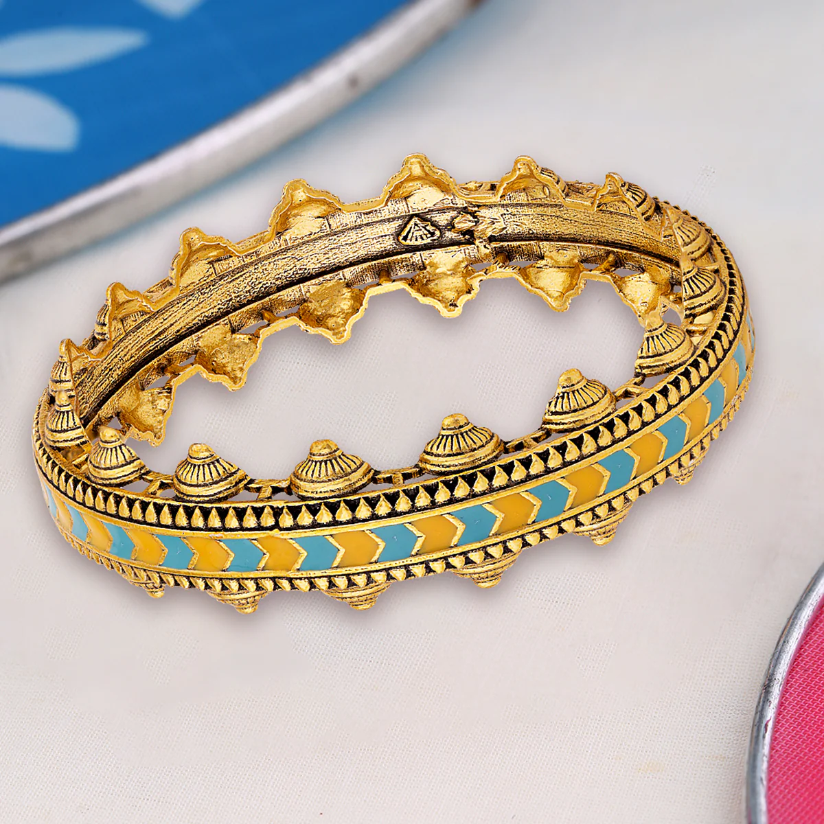 Gwalior Cutwork Domes Motifs Bracelet
