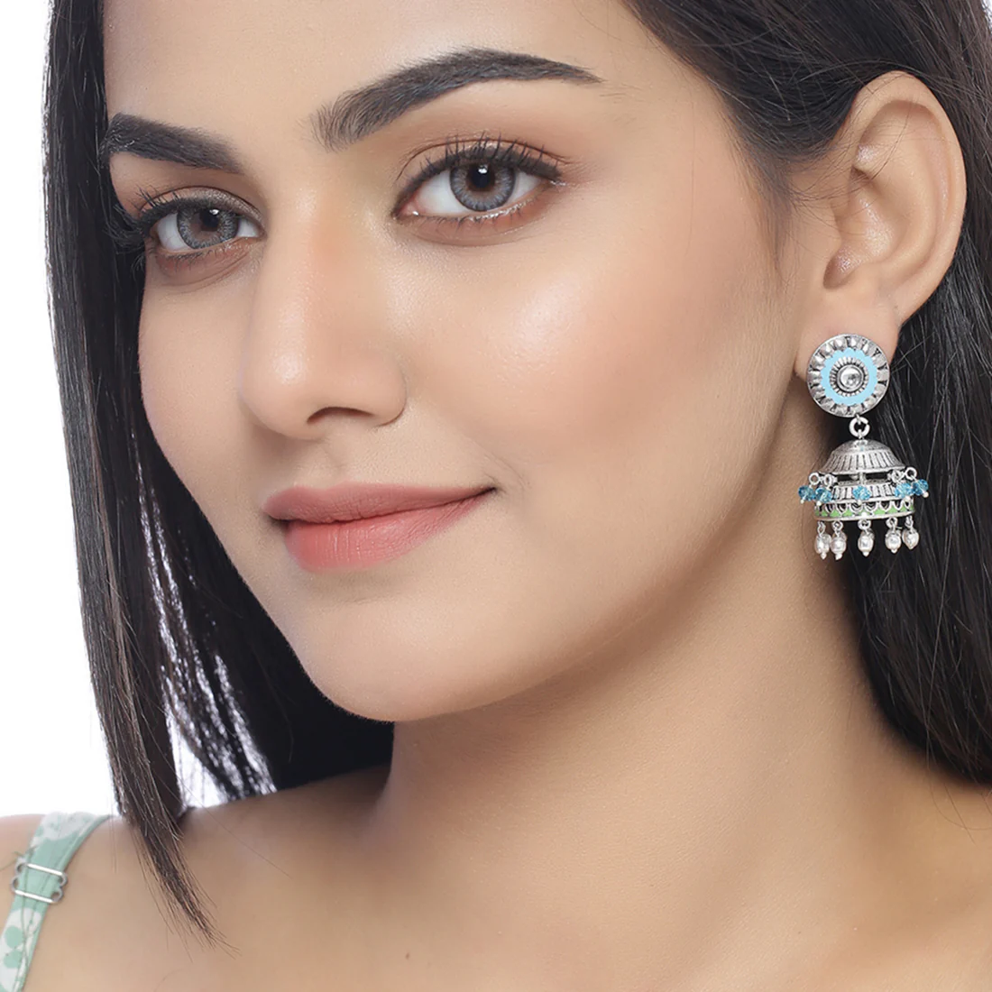 Gwalior Dome Jhumka Drop Earrings - Image 2