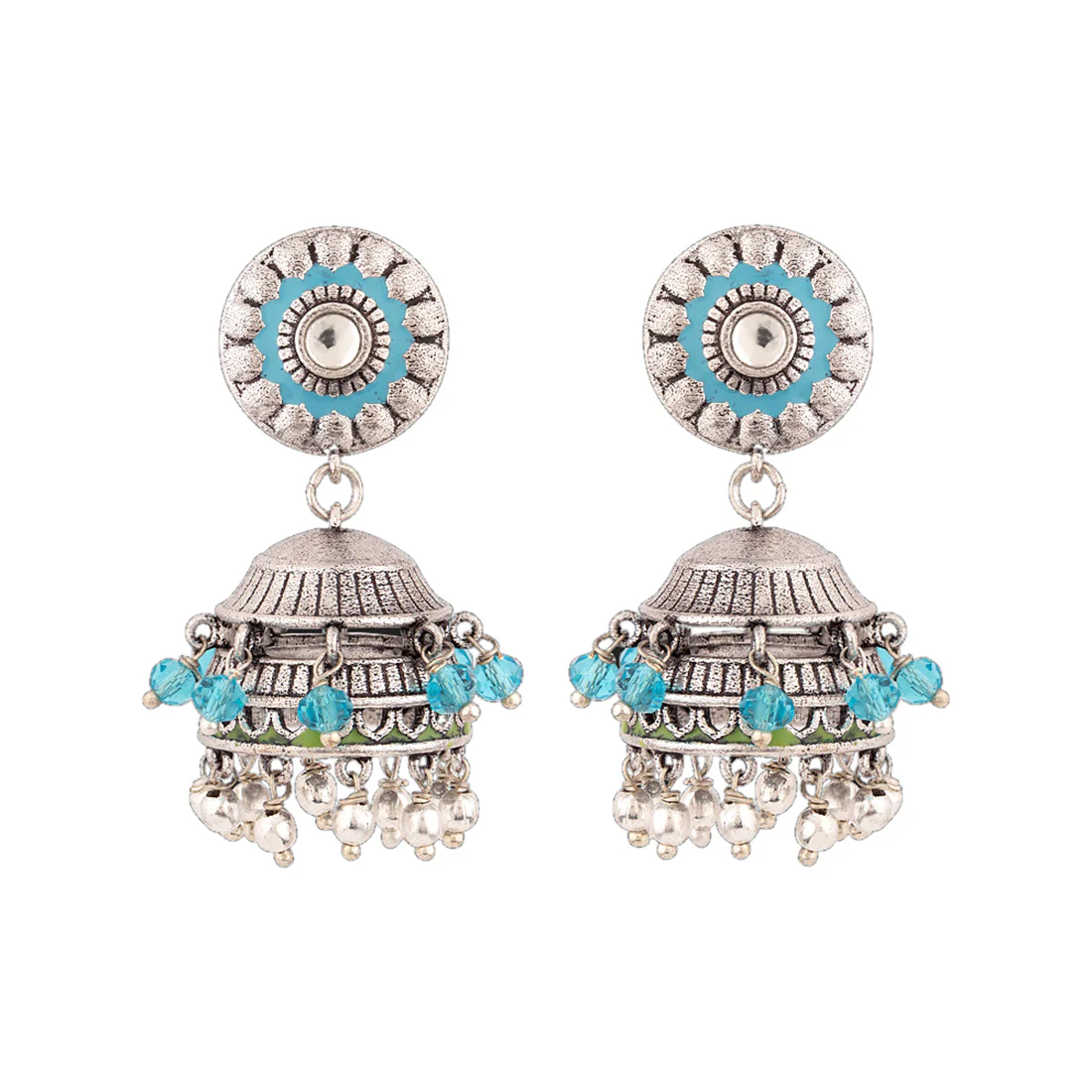 Gwalior Dome Jhumka Drop Earrings - Image 3