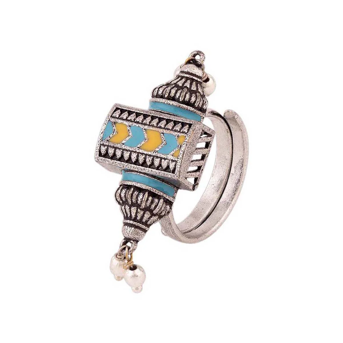 Gwalior Enameled Statement Ring - Image 3