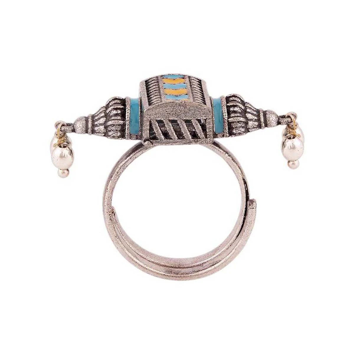 Gwalior Enameled Statement Ring - Image 4