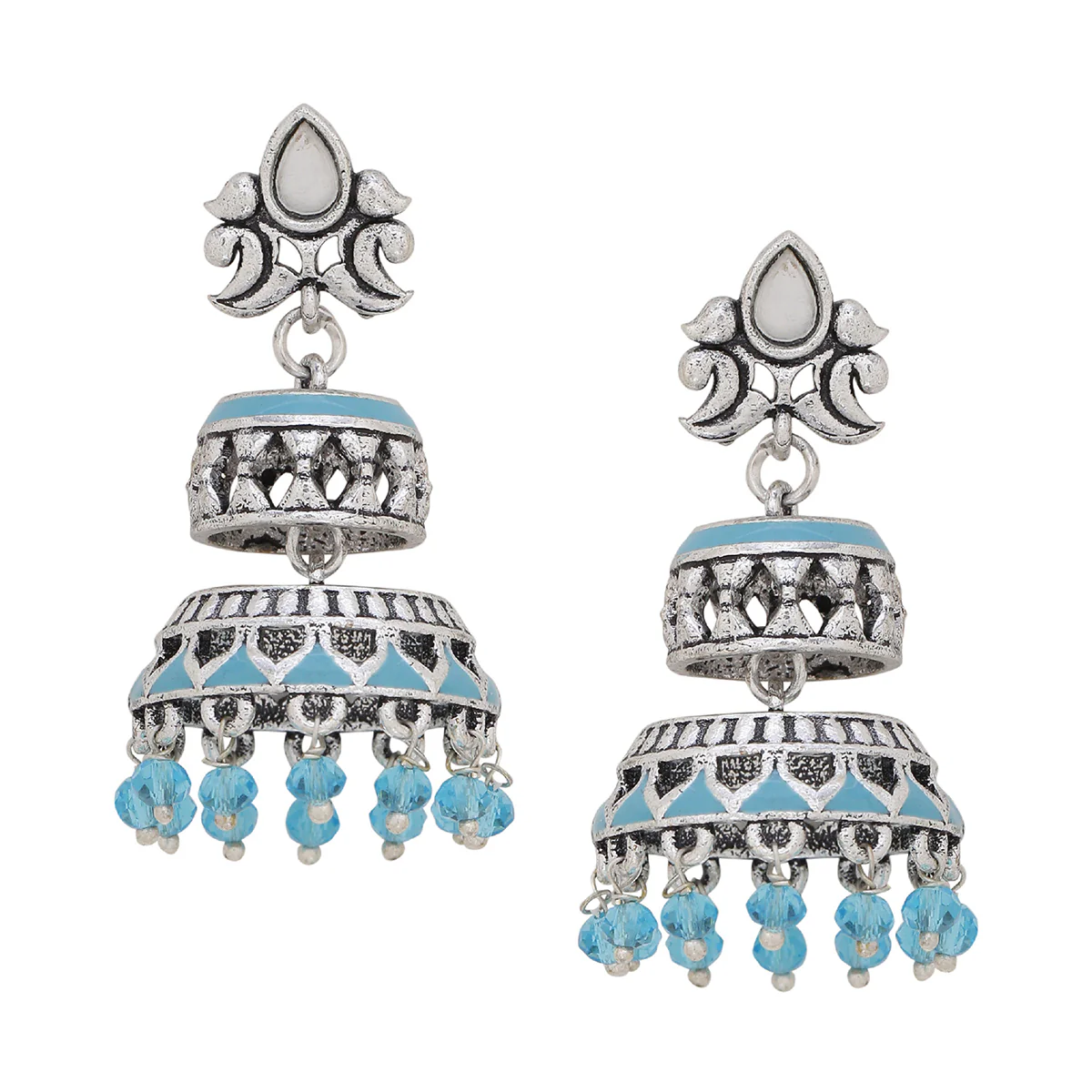 Gwalior Layered Jhumka Earrings - Image 3