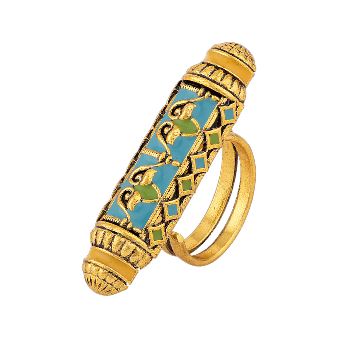 Gwalior Scroll Adjustable Finger Ring - Image 3