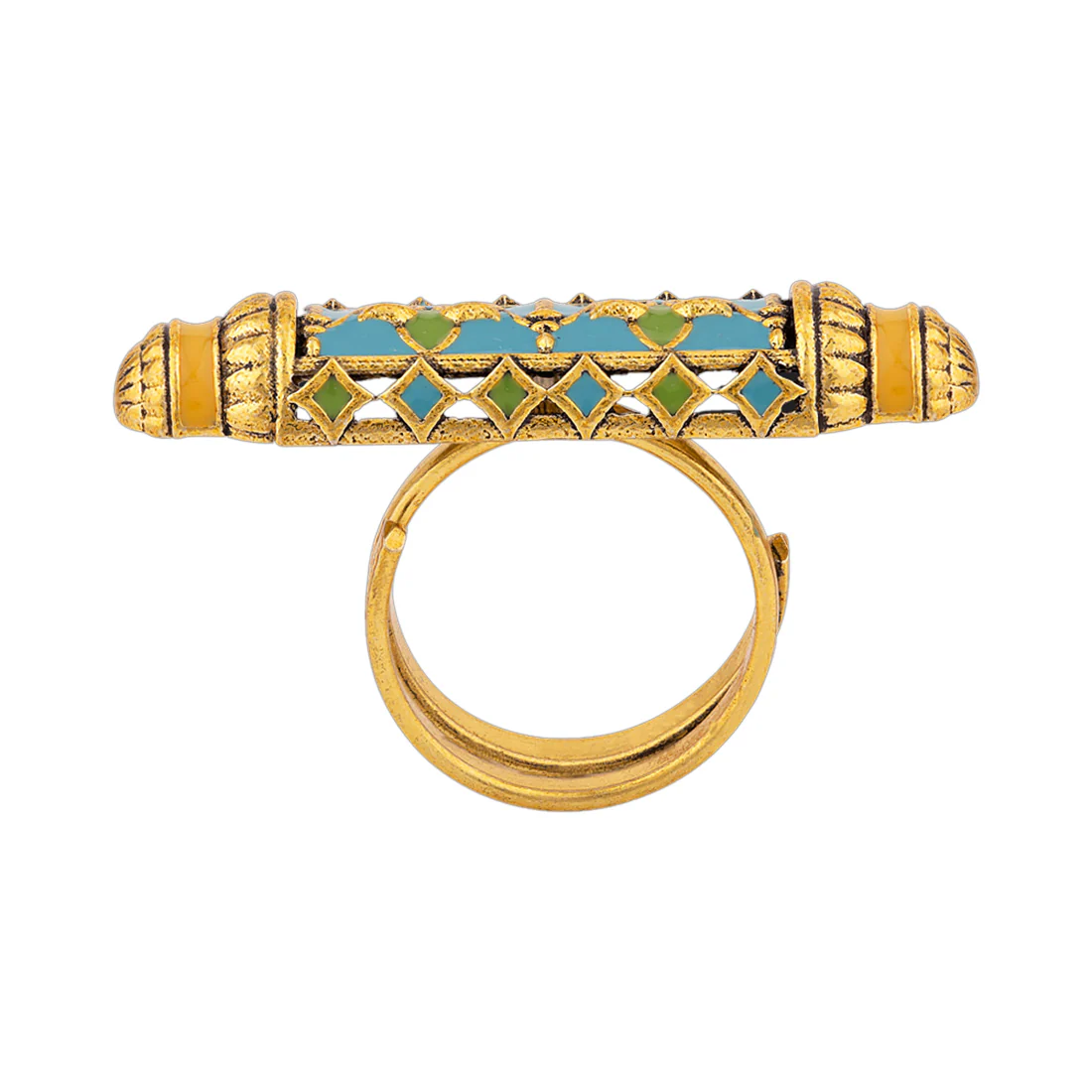 Gwalior Scroll Adjustable Finger Ring - Image 4