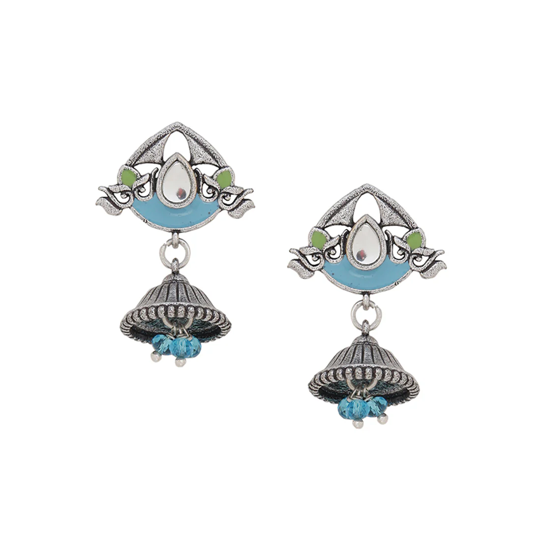 Gwalior Tiny Jhumka Drop Earrings - Image 3