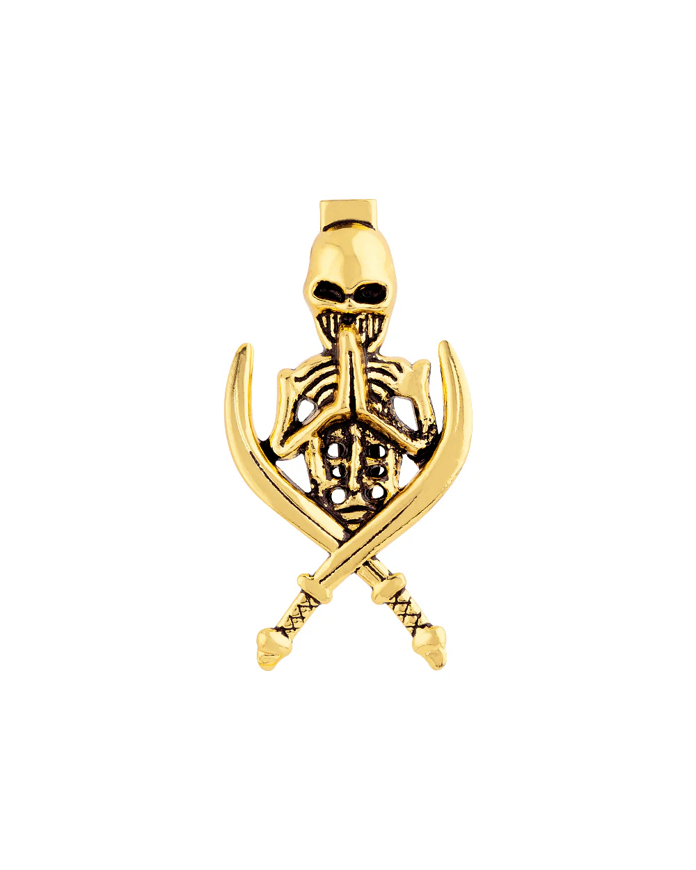 Halloween Collection Skull and Swords Brooch - Image 2