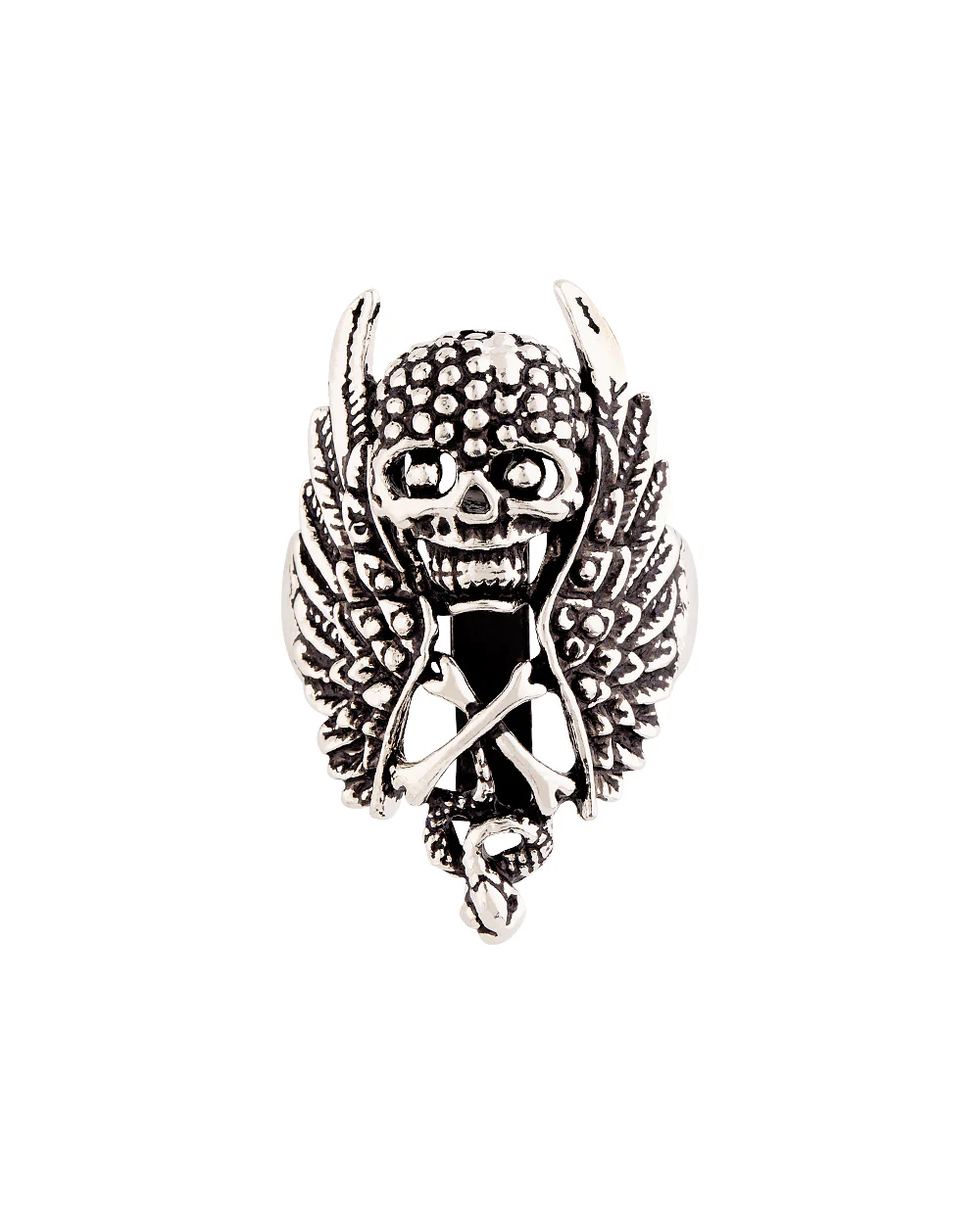 Halloween Collection Skull Bones and Wings Brooch - Image 2