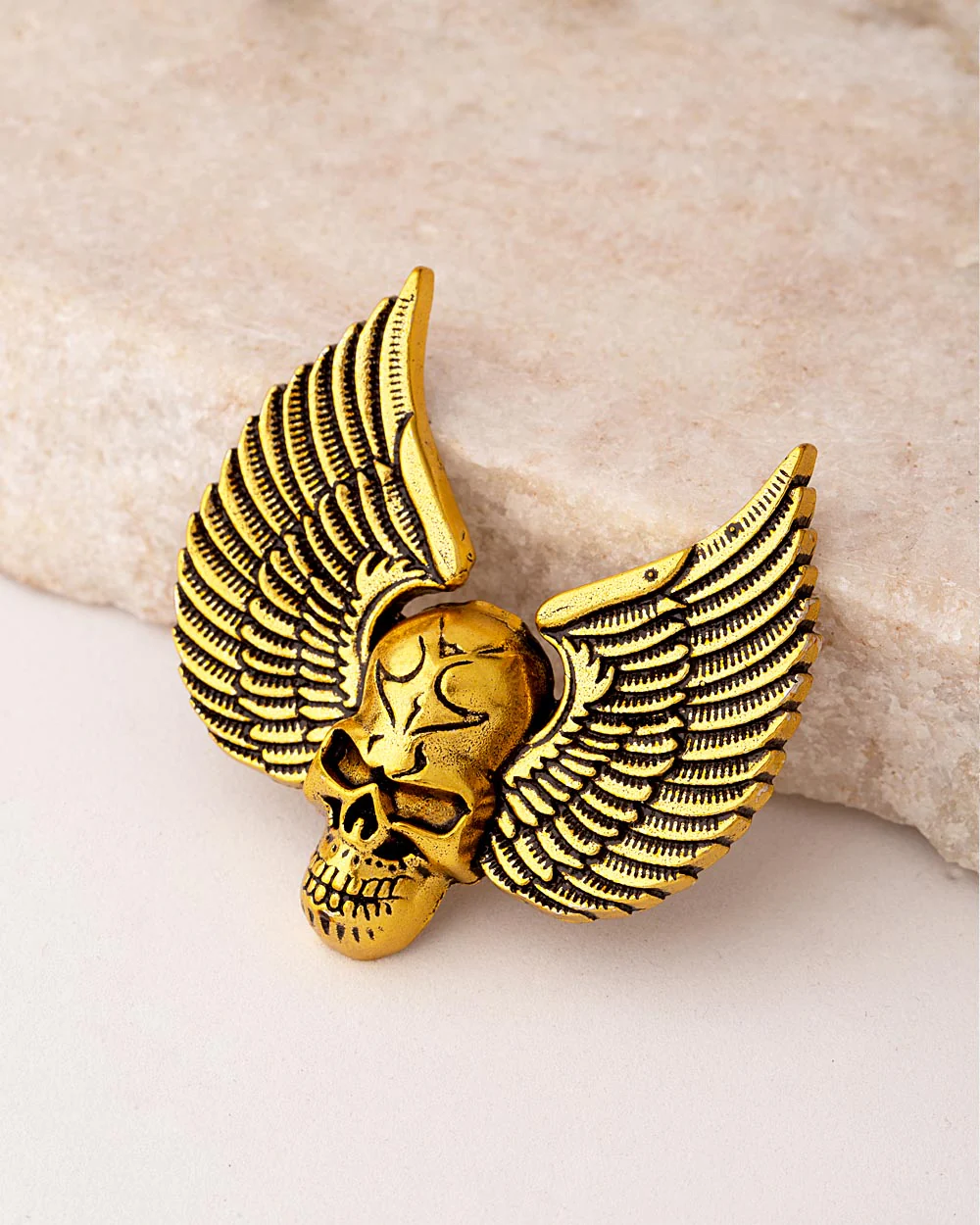 Halloween Collection Winged Skull Brooch