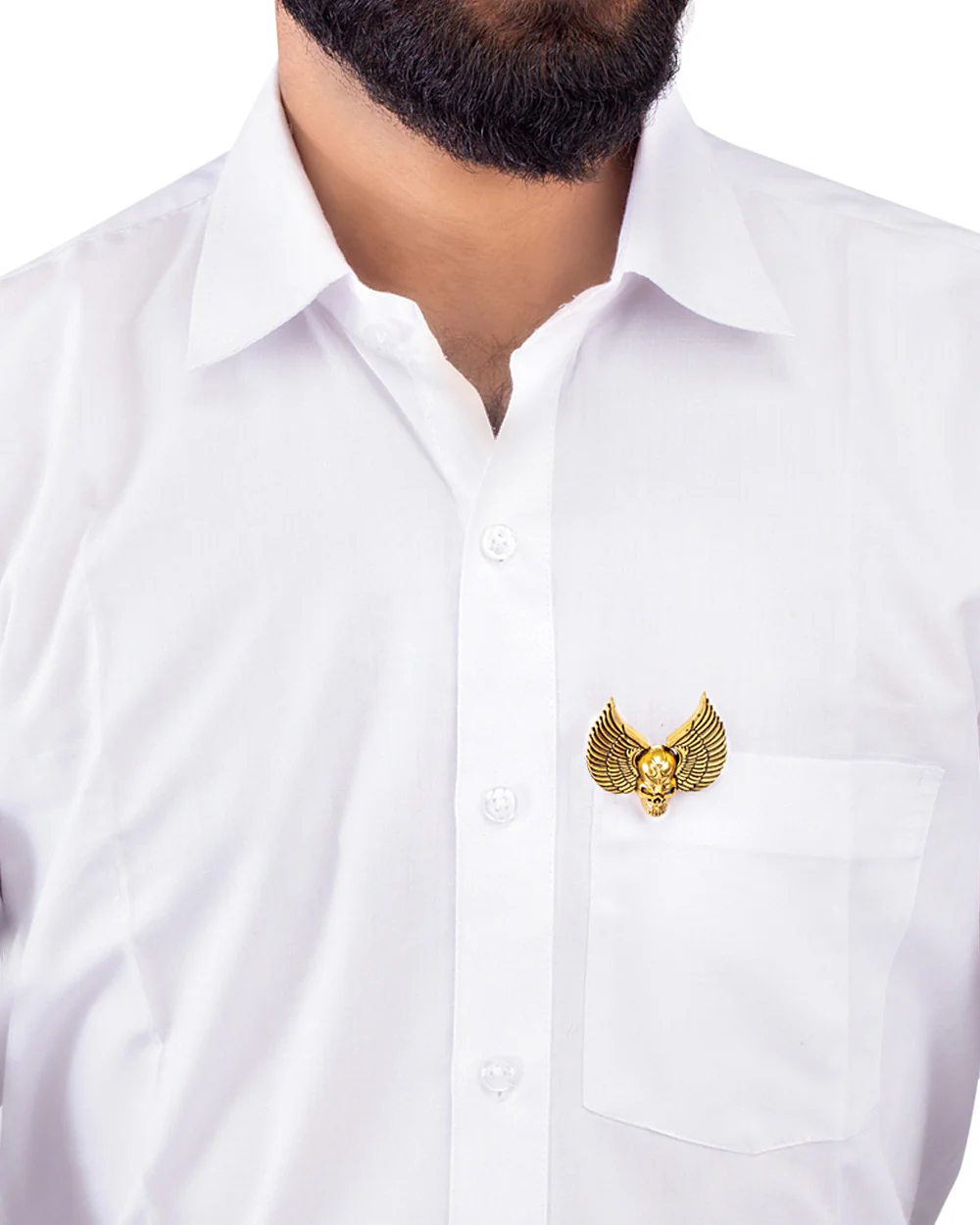 Halloween Collection Winged Skull Brooch - Image 5