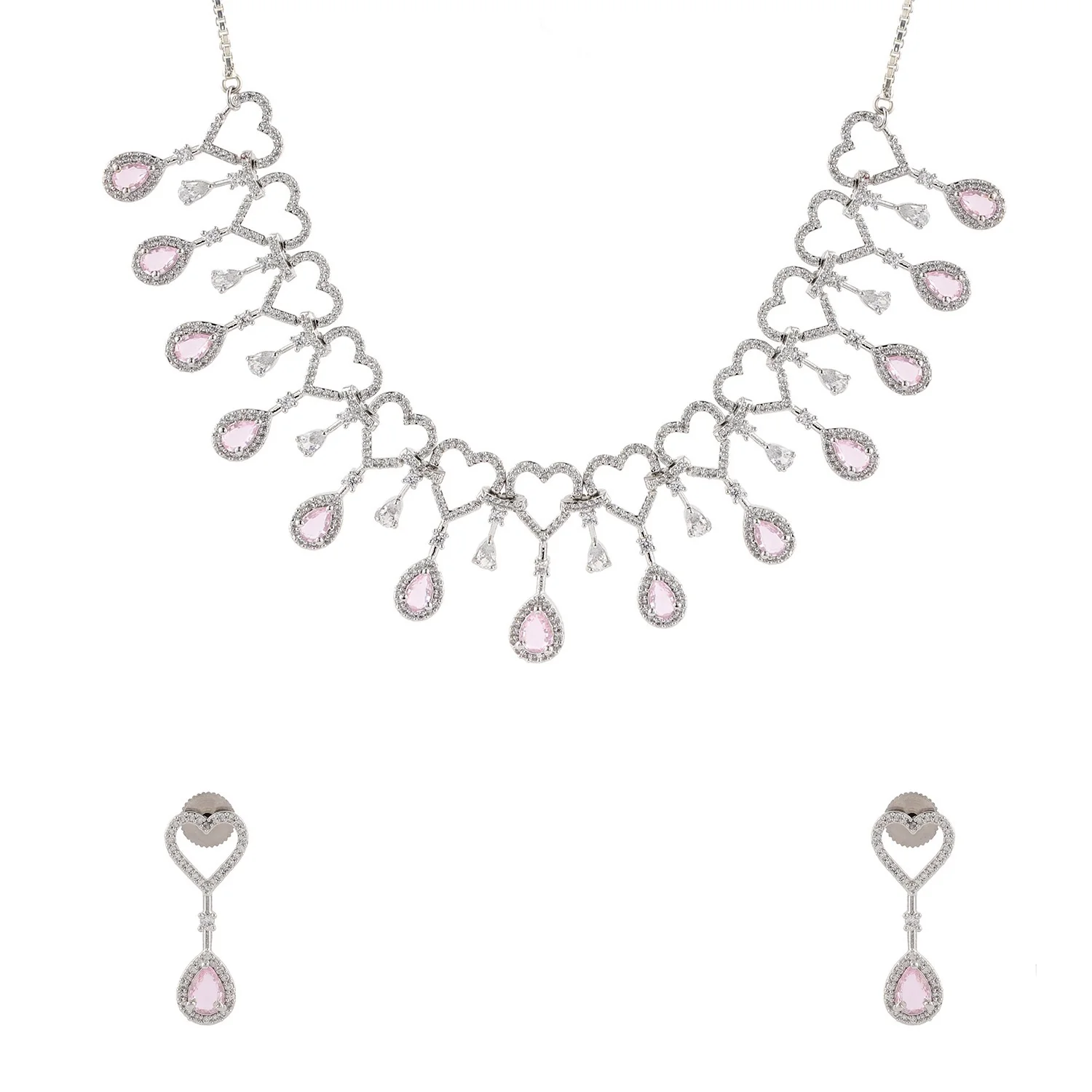 Halo Essence Heart Collar Necklace Set - Image 3