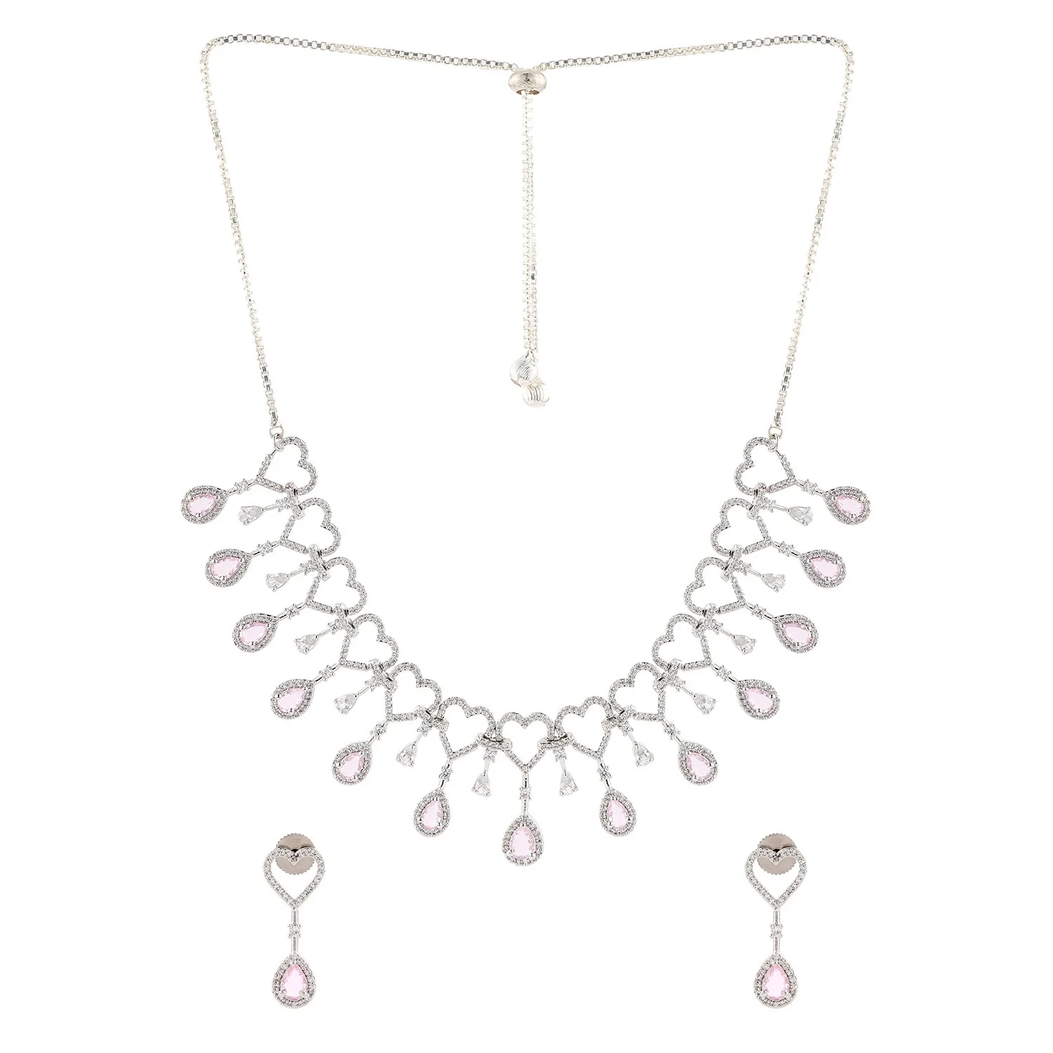 Halo Essence Heart Collar Necklace Set - Image 4