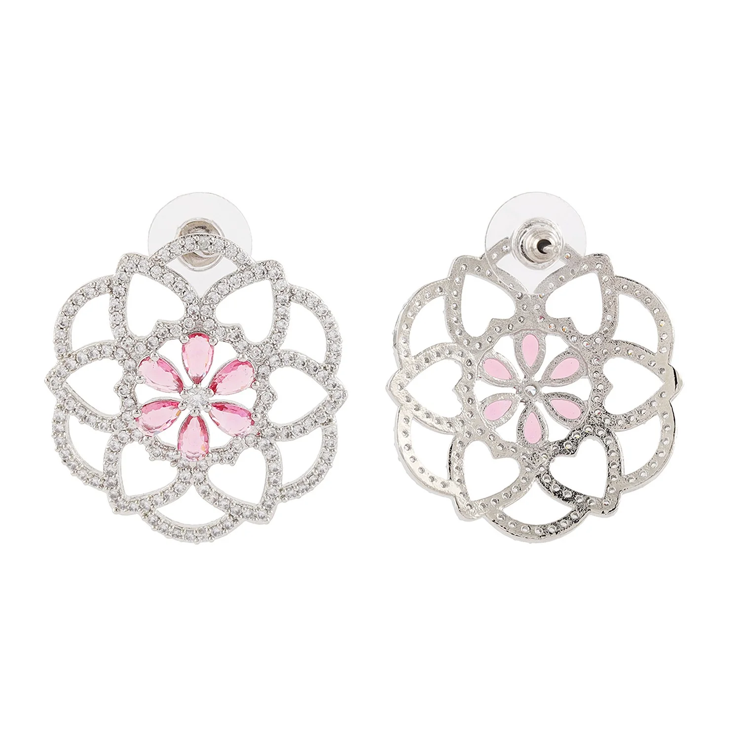 Halo Essence Mandala Floral Choker Necklace Set - Image 4