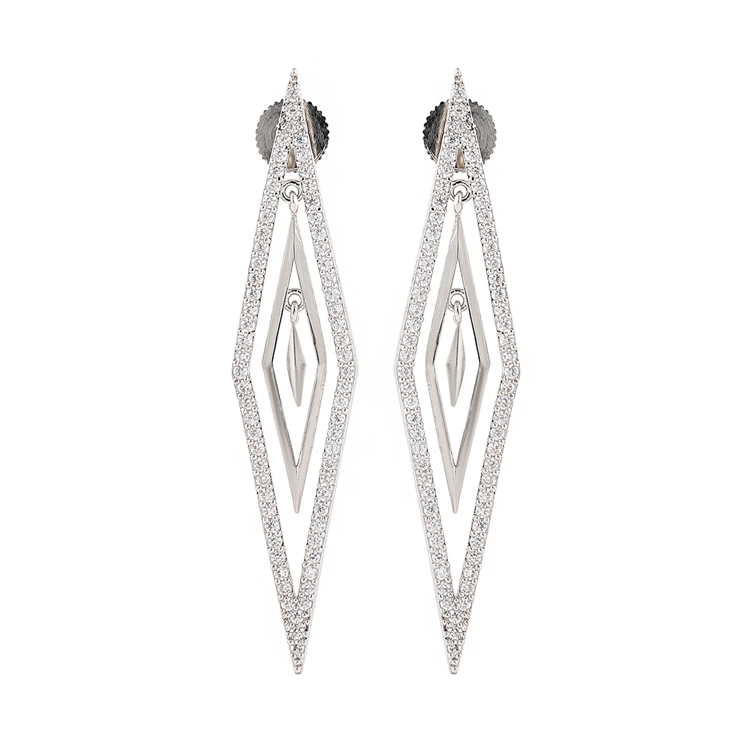 Halo Essence Rhombus Radiance Earrings - Image 4
