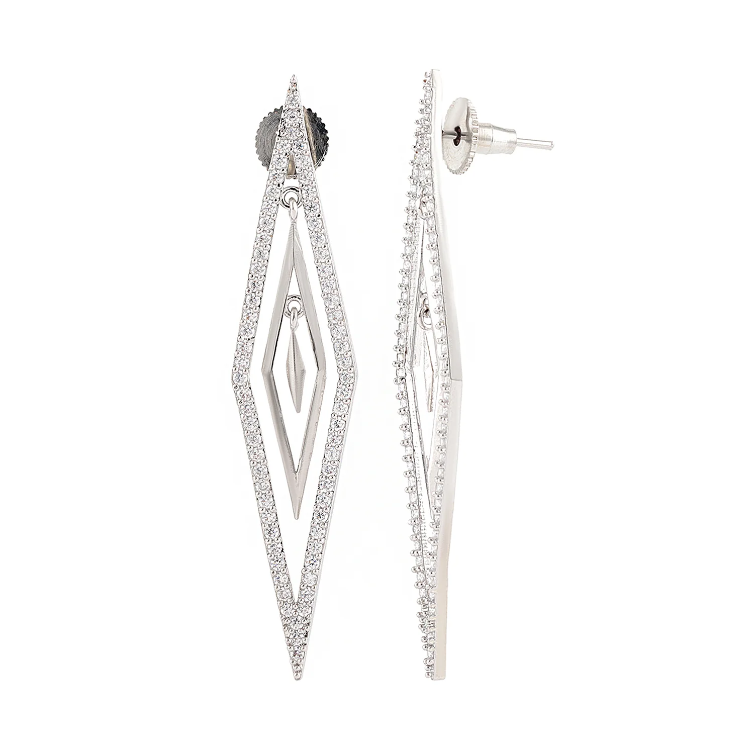 Halo Essence Rhombus Radiance Earrings - Image 5