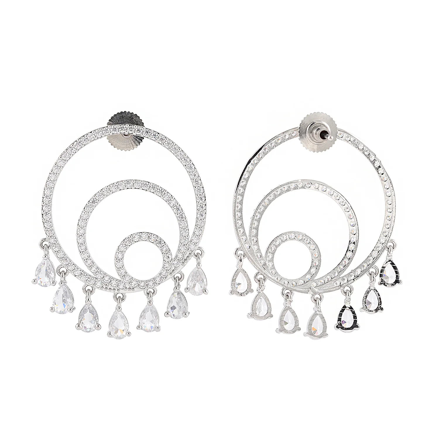 Halo Essence Ring of Light Dangler Earrings - Image 3