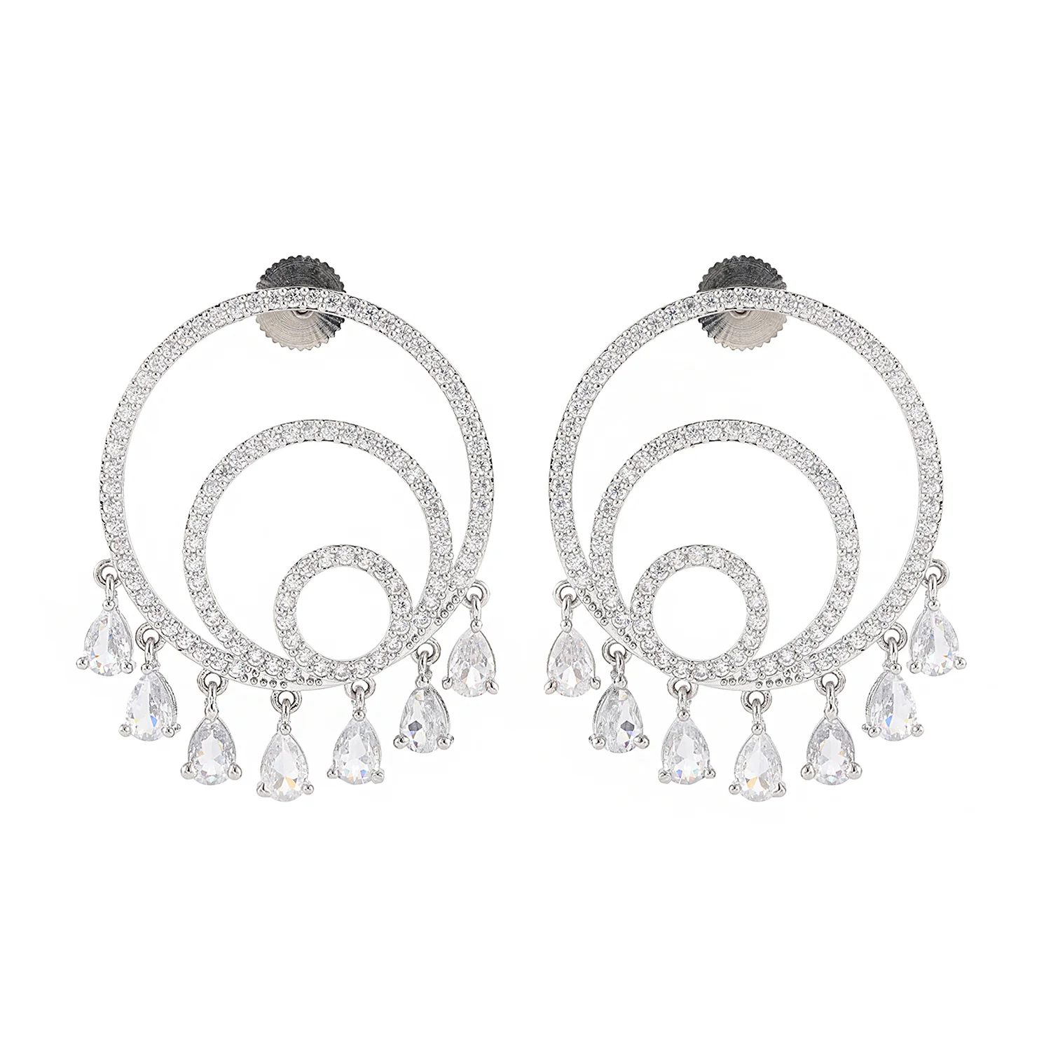 Halo Essence Ring of Light Dangler Earrings - Image 4