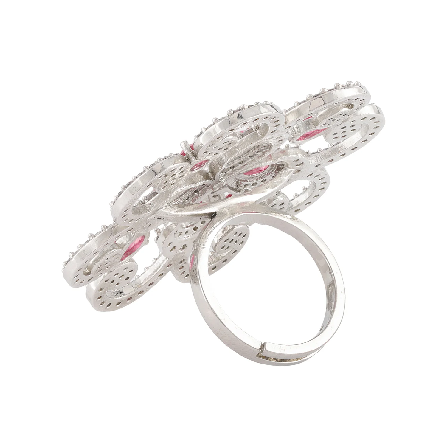 Halo Essence Statement Floral Halo Ring - Image 3