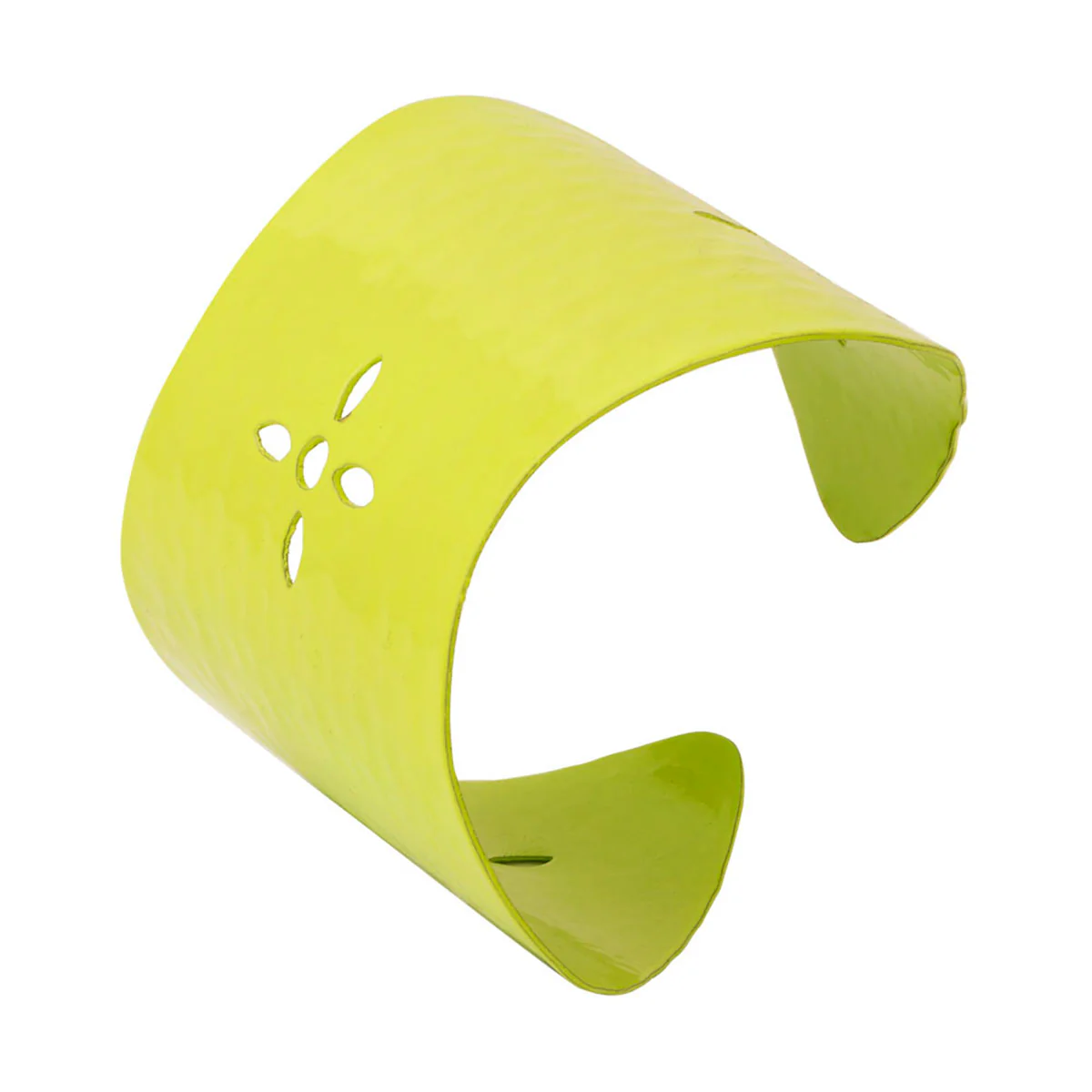 Hammered Green Cuff Bracelet For Women - Image 2