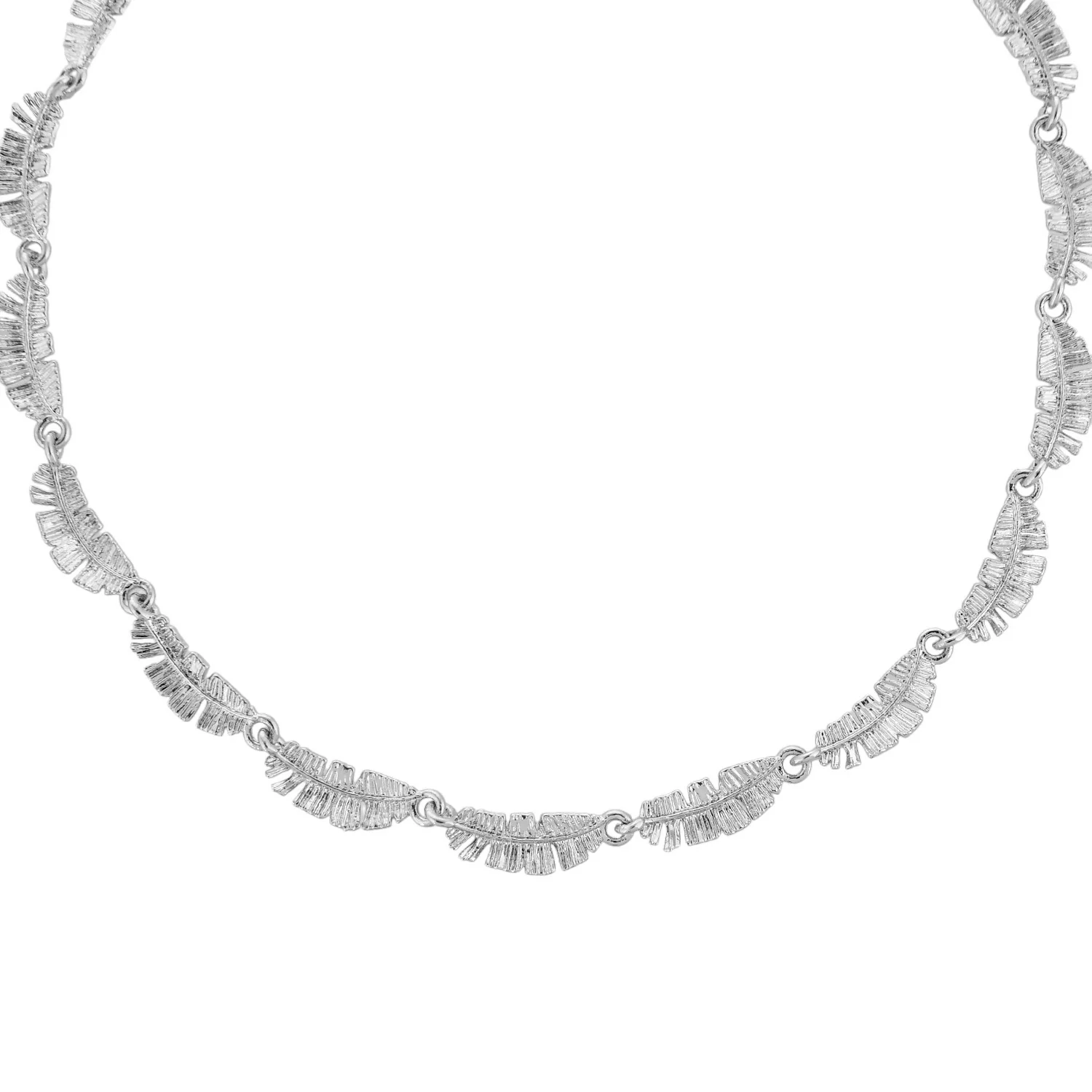 Hawaii Banana Leaf Silver Anklet - Image 4