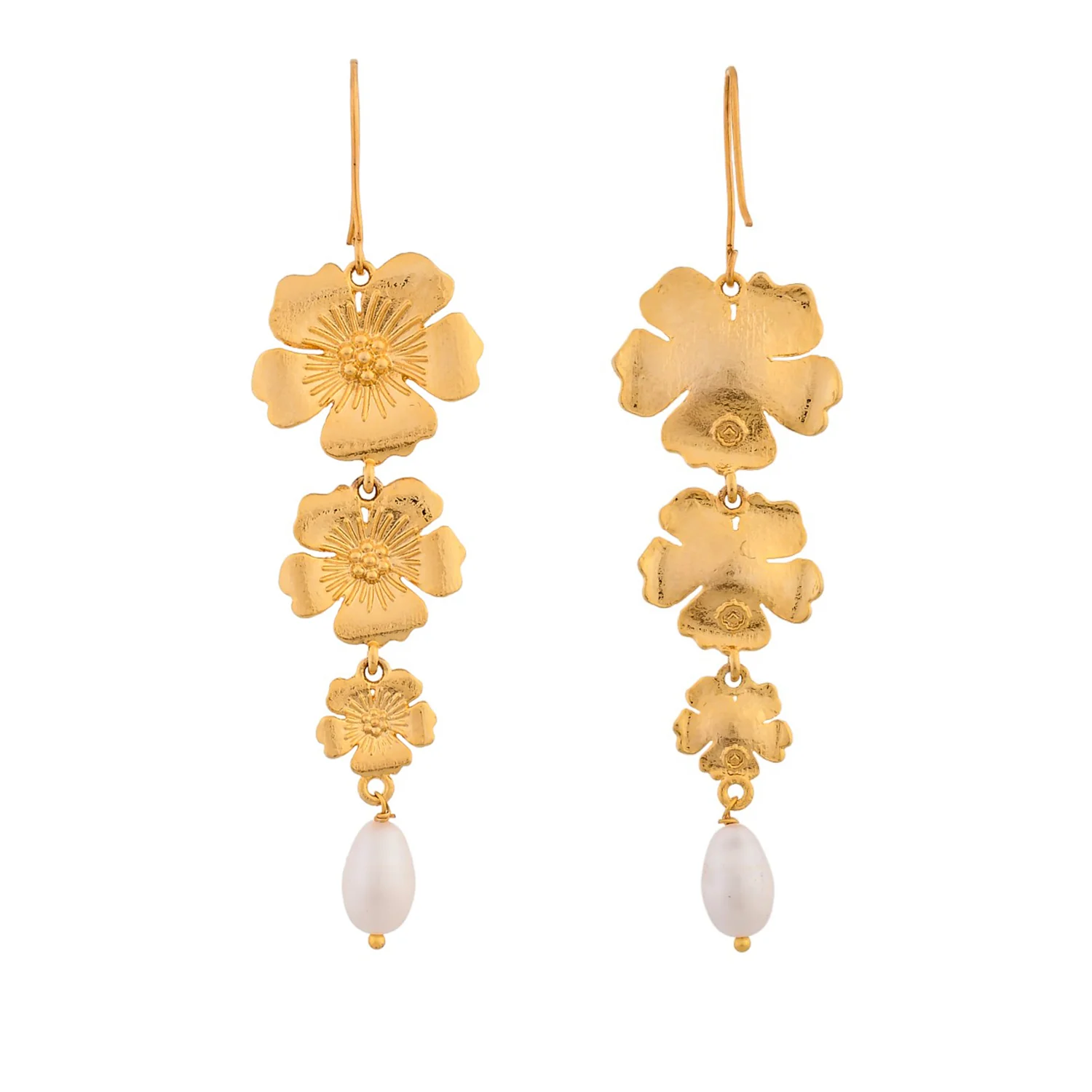 Hawaii Hibiscus Dangler Earrings - Image 5