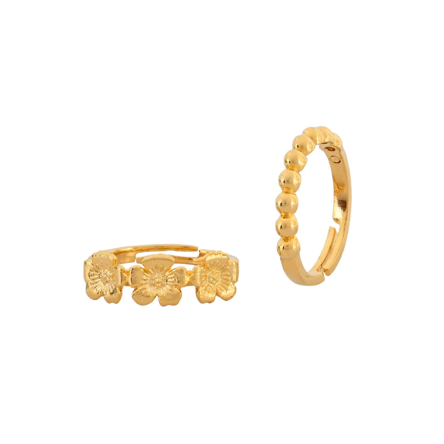 Hawaii Hibiscus Stackable Rings - Image 4