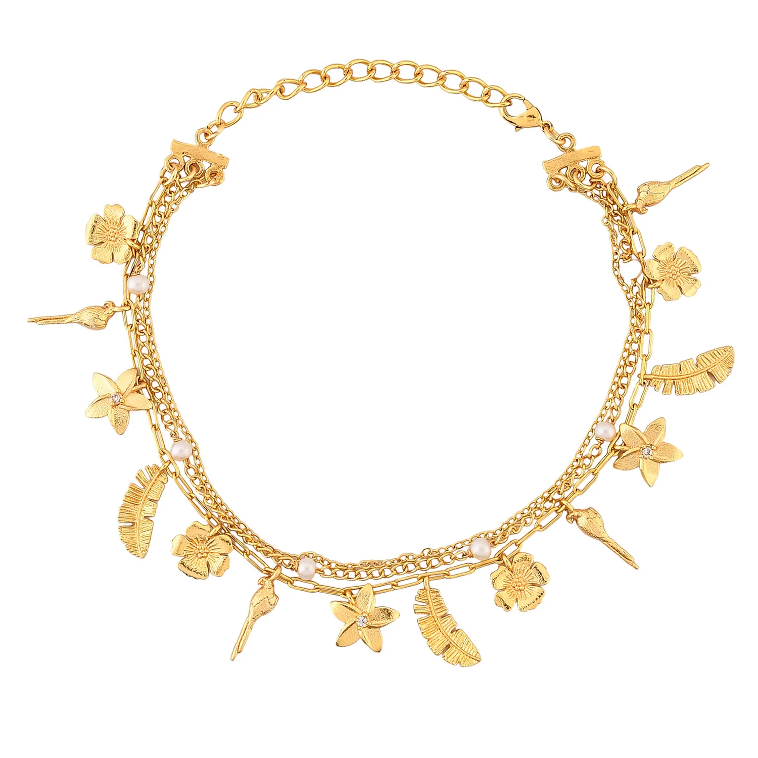 Hawaii Multi-Charm Tropical Anklet - Image 3